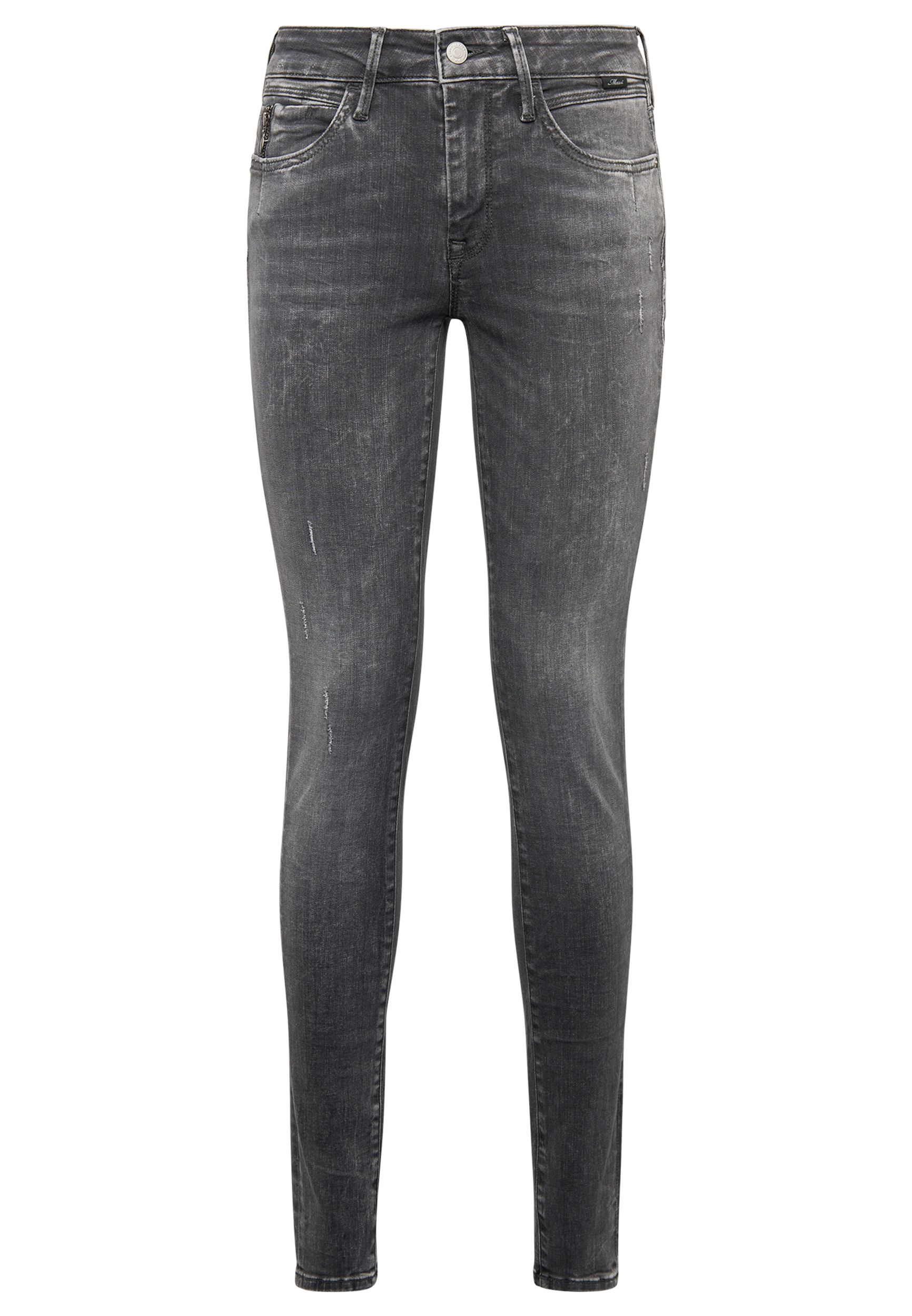 Mavi |  Mavi Skinny Jeans  | 32/30 | dark grey distressed glam