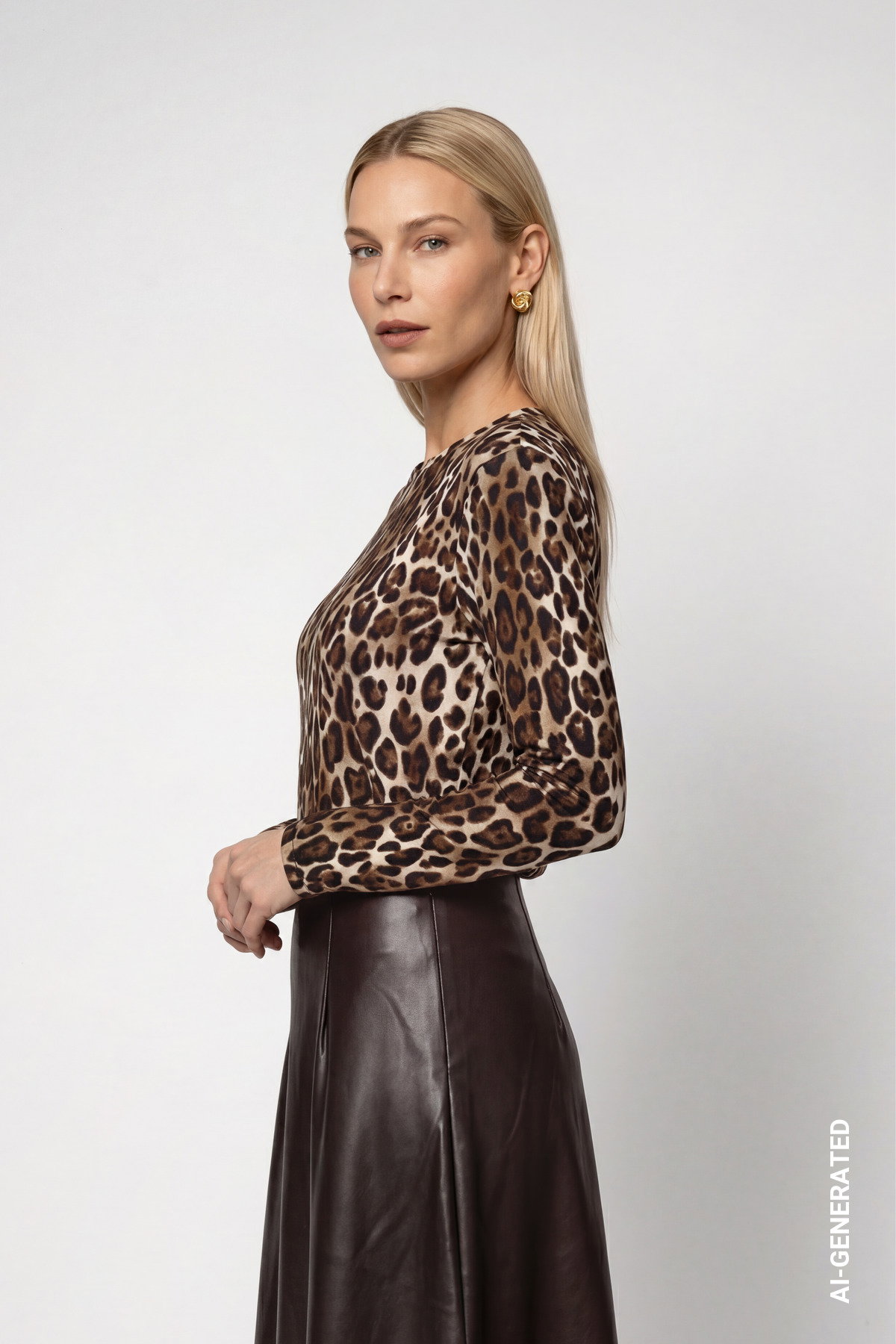 Pullover, hazel gemustert #3