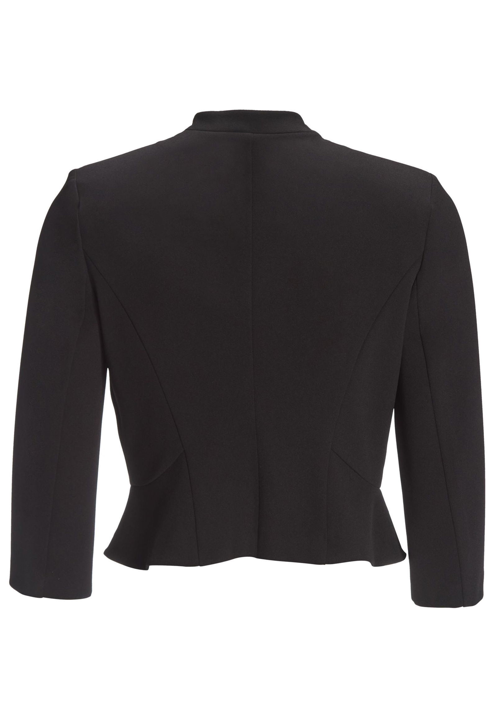 |  Taillierte Jacke aus Jersey Crêpe, black | 36 | black