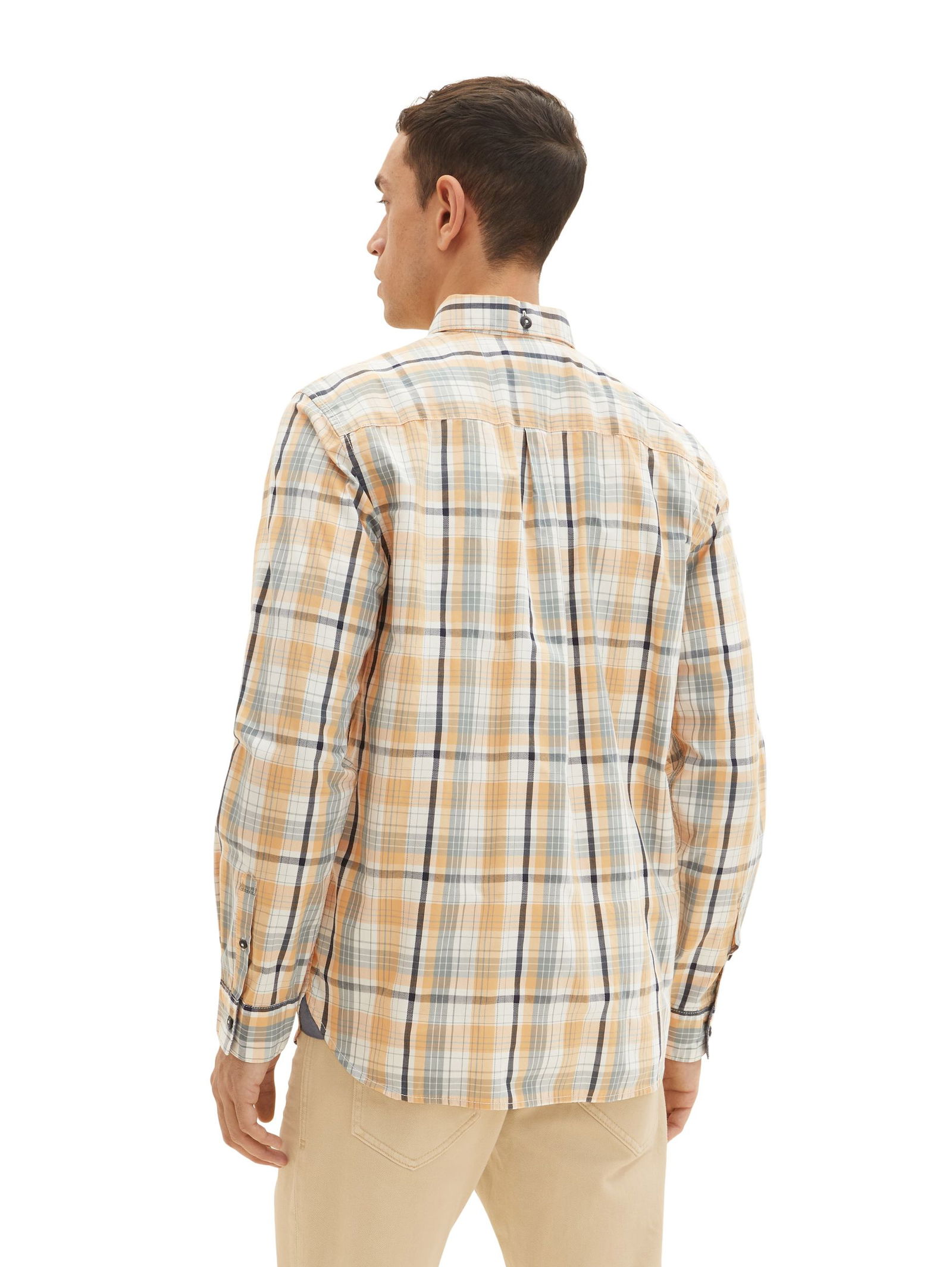 Tom Tailor |  Tom Tailor Hemd Regular Fit  | XXL | orange green check