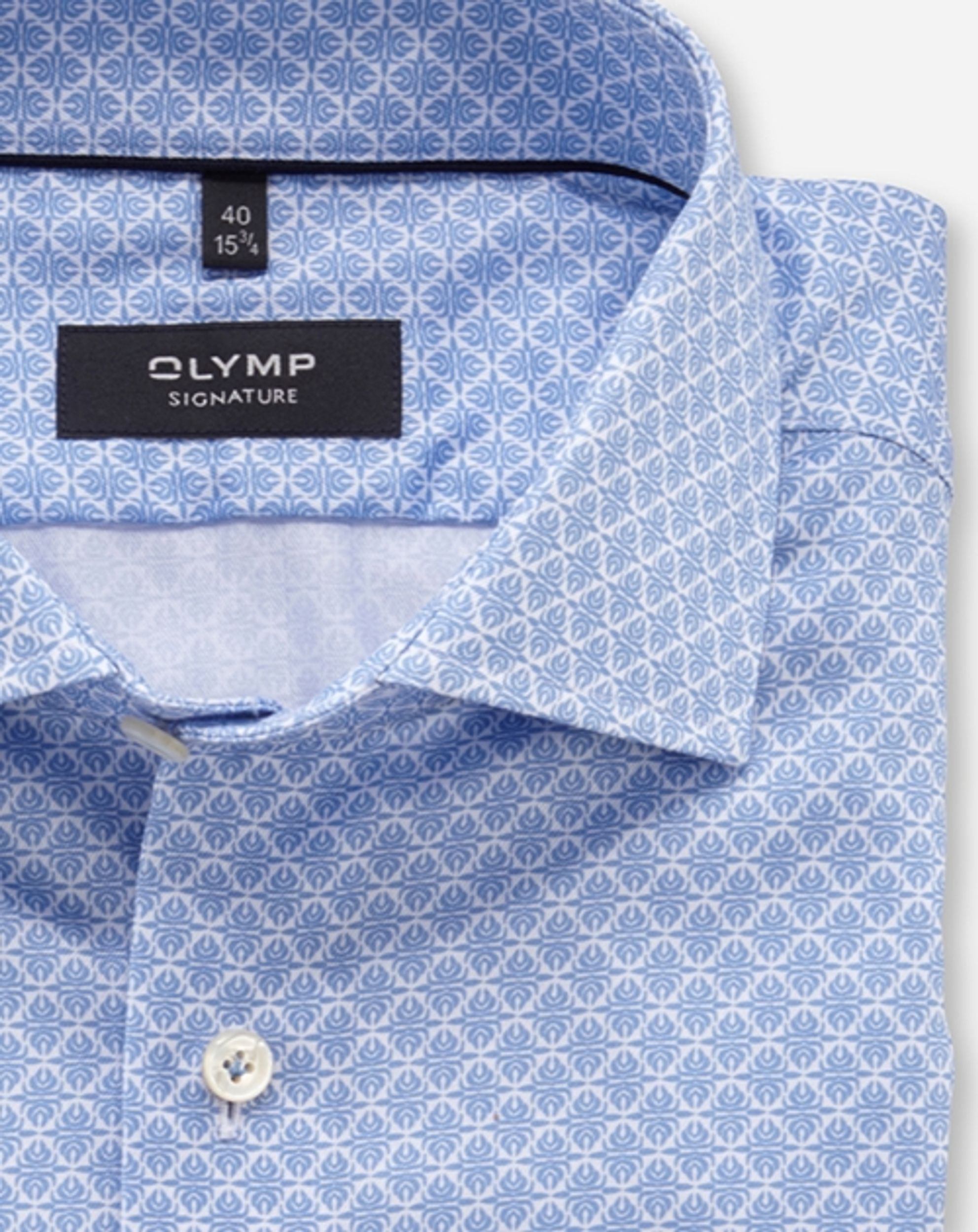 OLYMP Signature |  Olymp Signature Hemd Tailored Fit | 39 | bleu