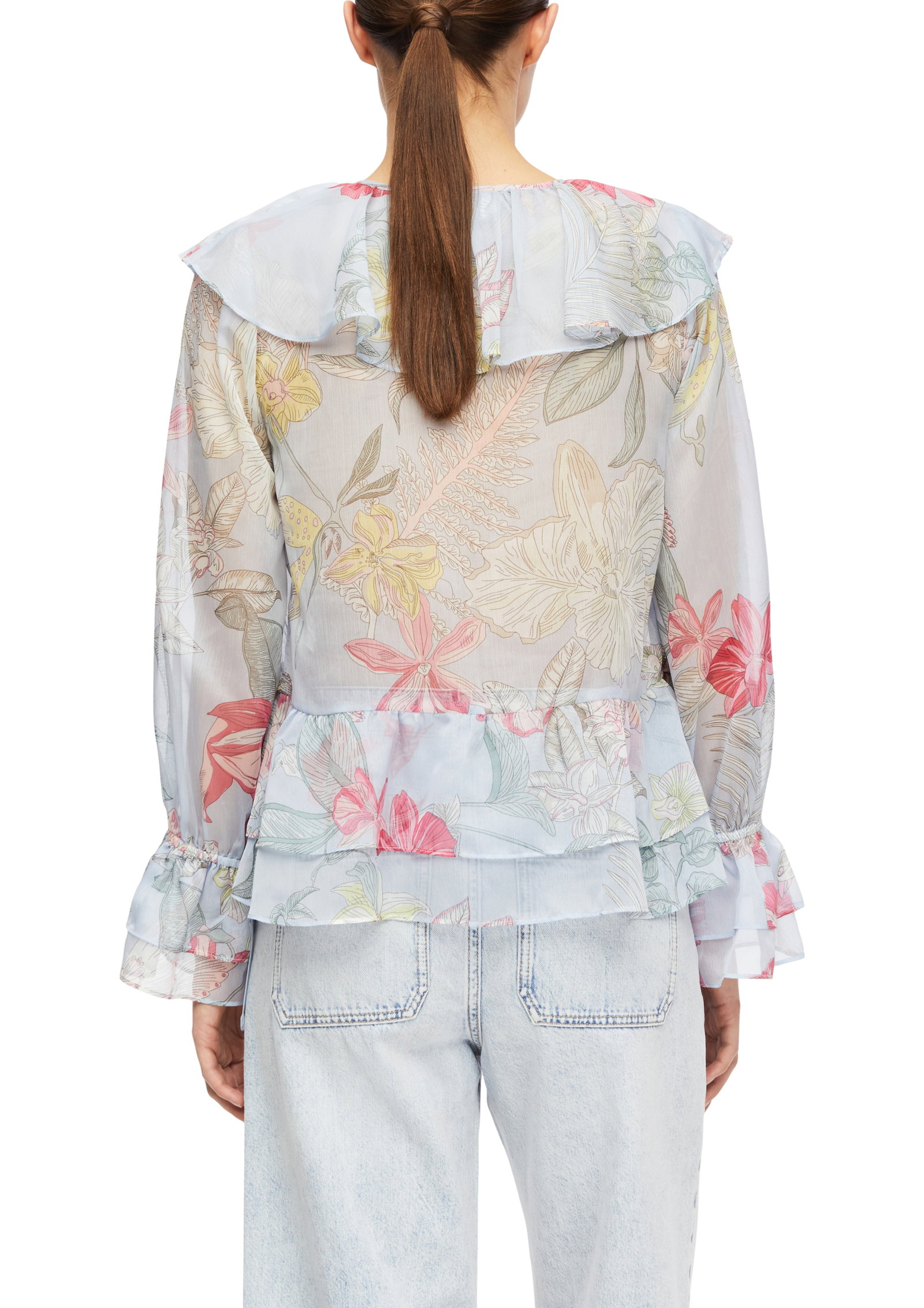 Comma Chiffonbluse mit Volant-Details #3