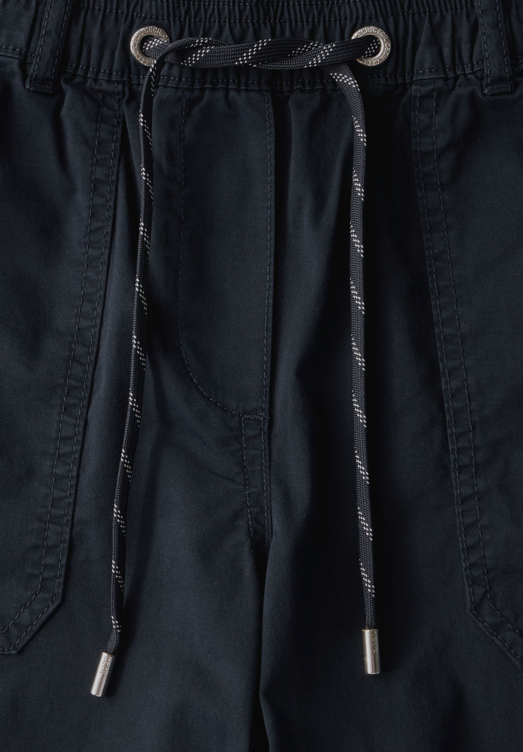  |  Twill Shorts im Washed-Look | S | universal blue