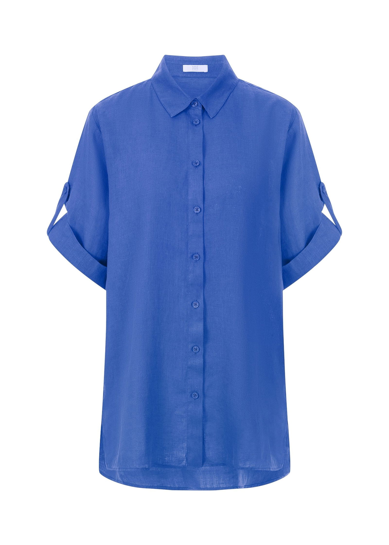 43b3975969aa826c980813d97a293ffd Riani | Riani Bluse aus Leinen | 42 | atlantic