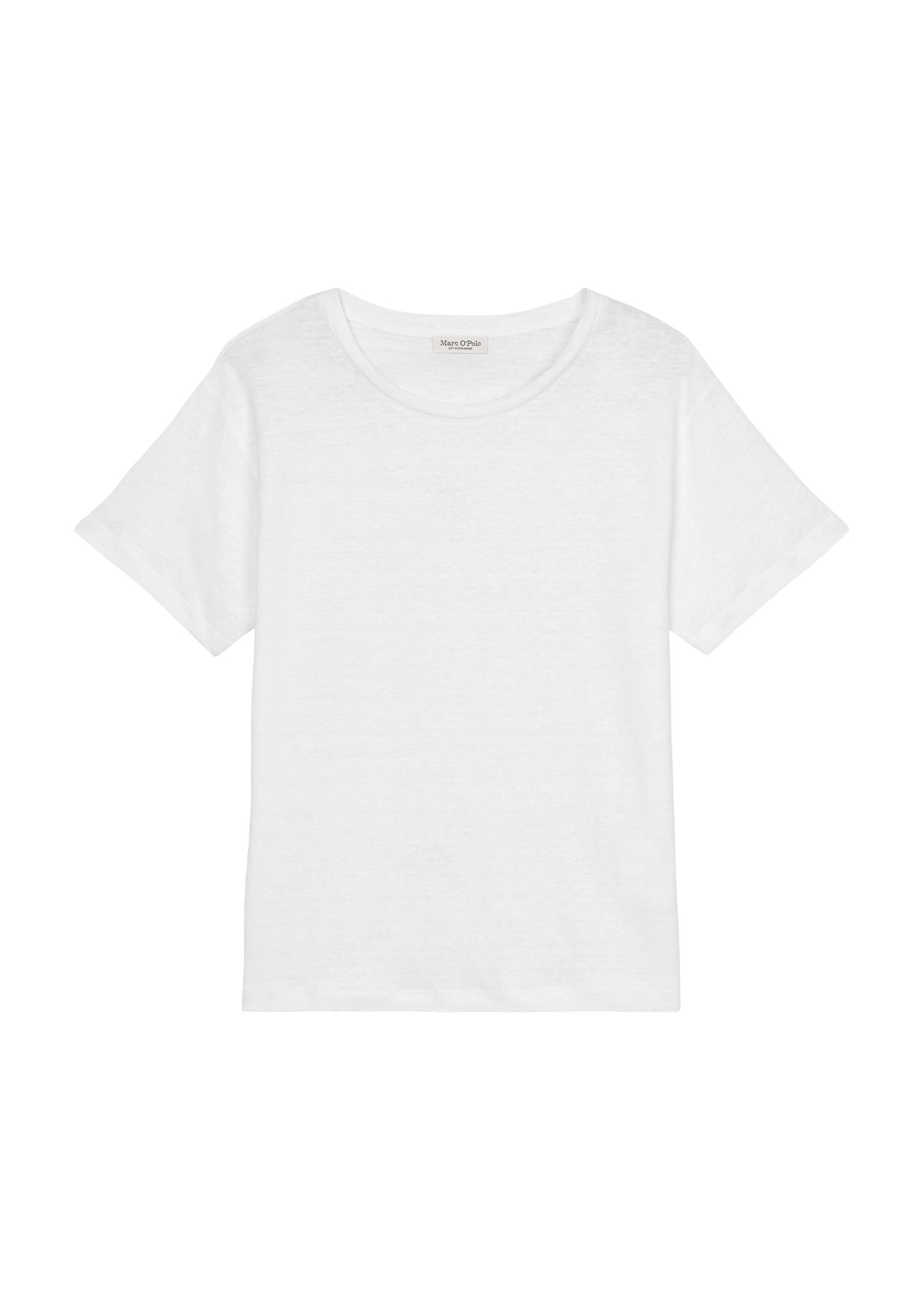 Damen T-Shirt aus weißen Leinen
