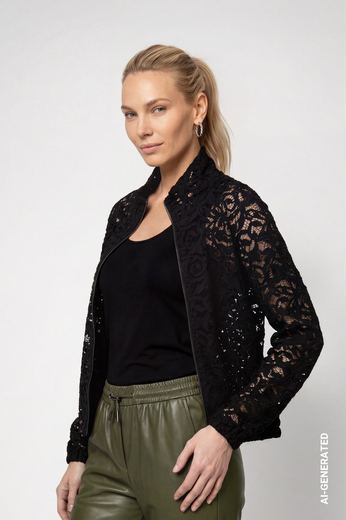 Strickjacke, schwarz #3