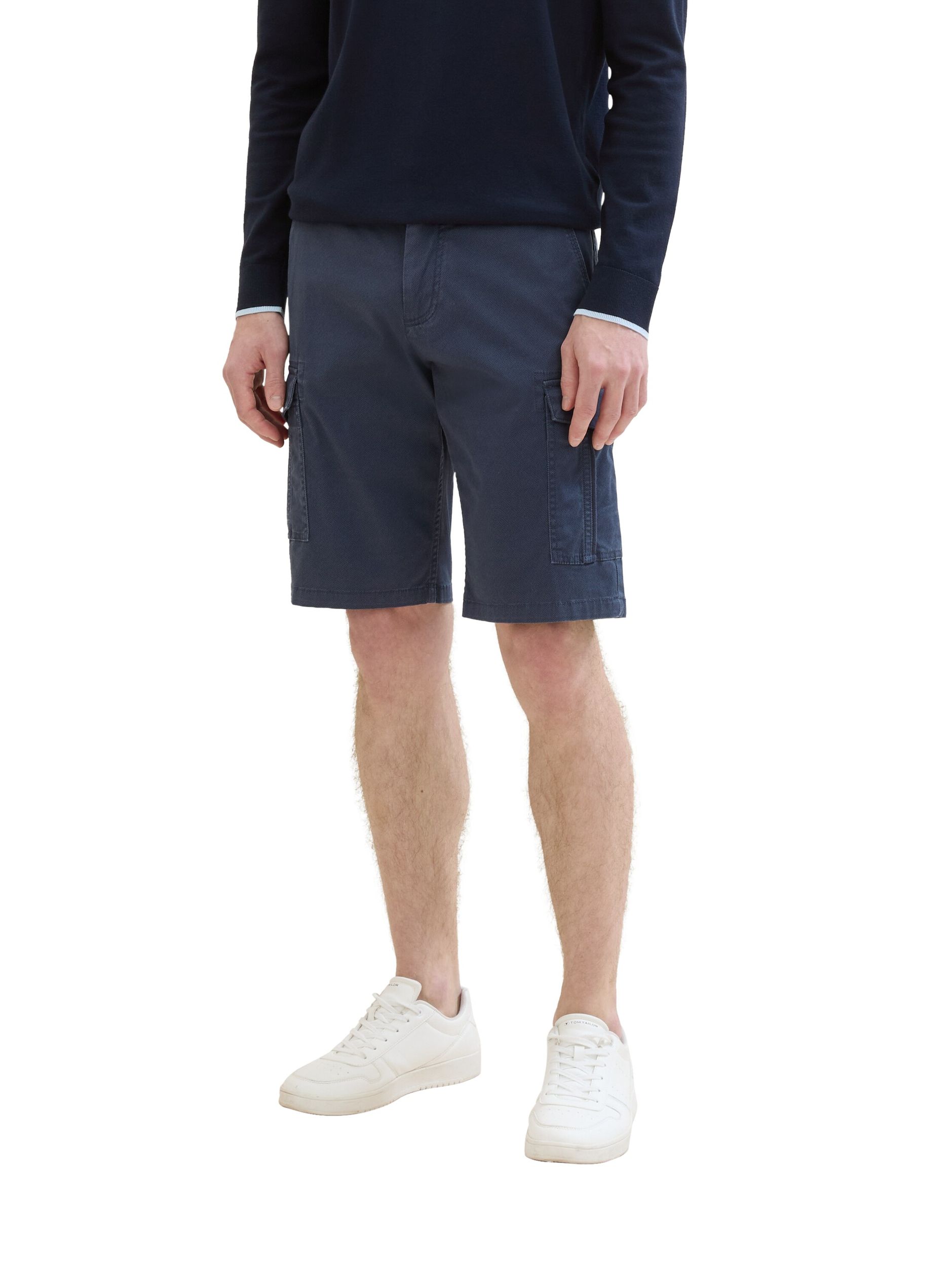 Tom Tailor |  Tom Tailor Shorts  | 31 | navy structure print