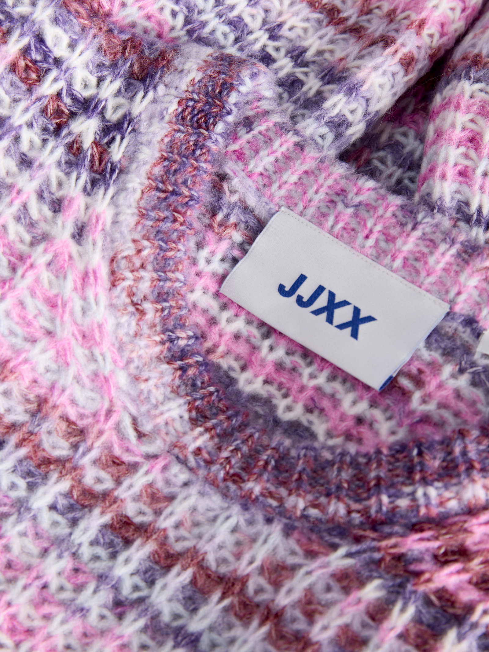 JXSIMONE SPACE DYE CREW NECK KNIT S, Purple Rose//multi space dye #4