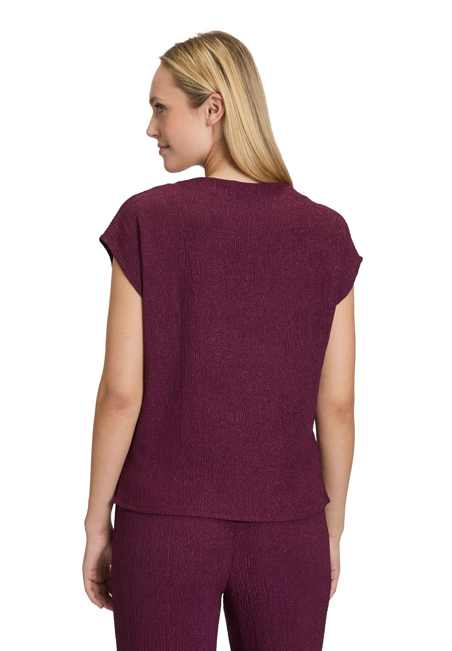 Cartoon |  Strukturshirt | 38 | dark aubergine