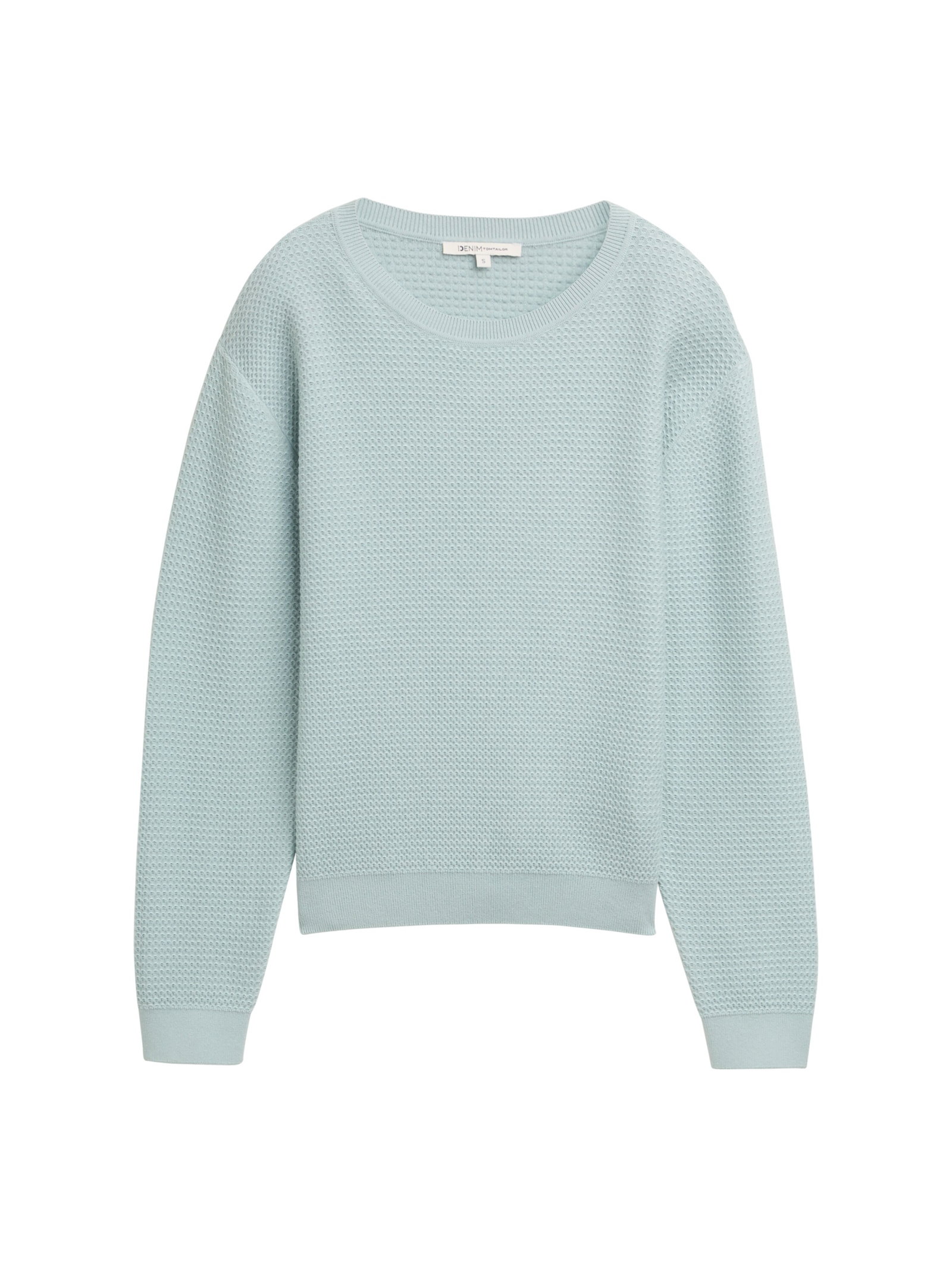 structured knit pullover, Silver Cloud Blue #1