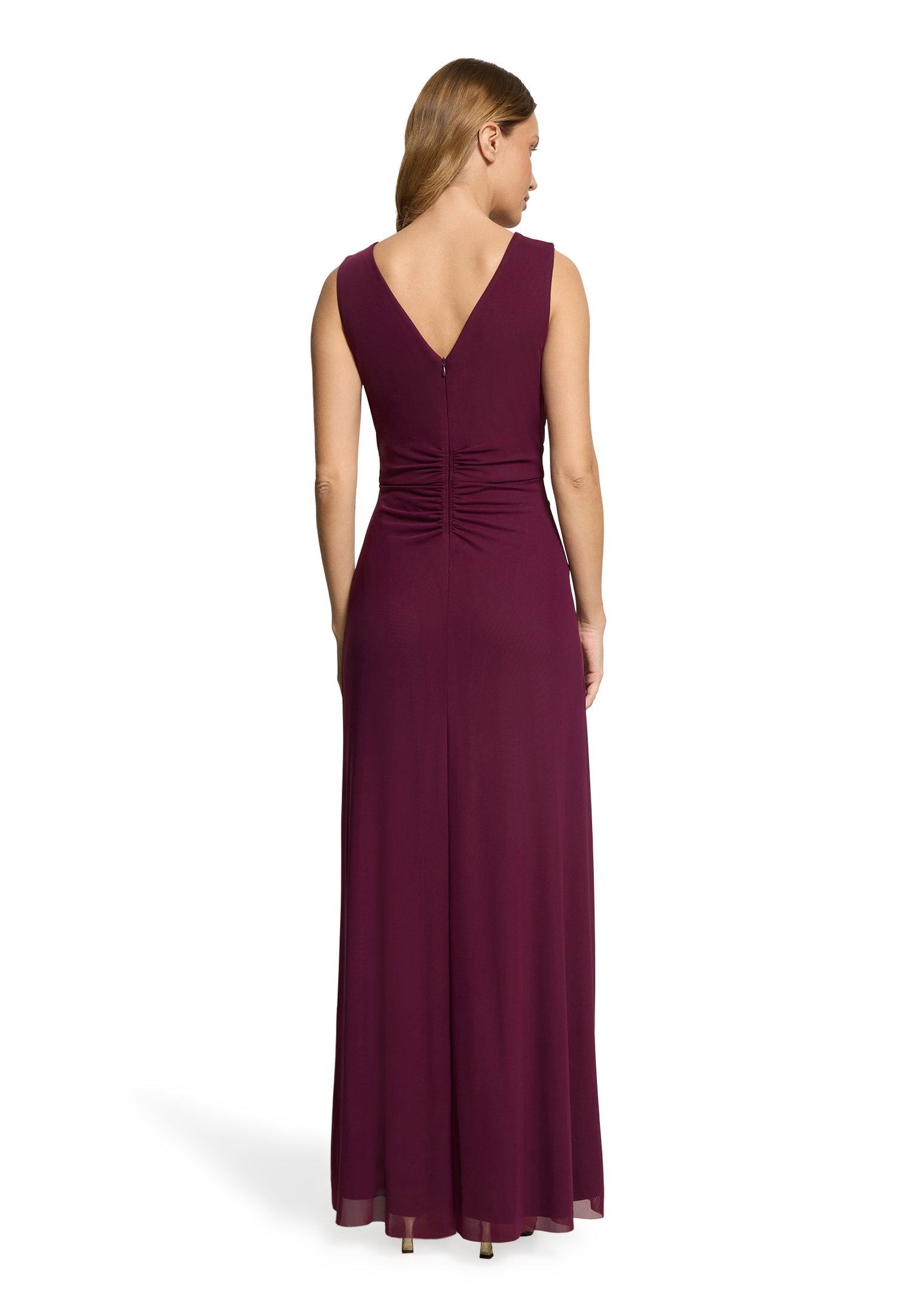 Kleid Lang ohne Arm, Strong Aubergine #4