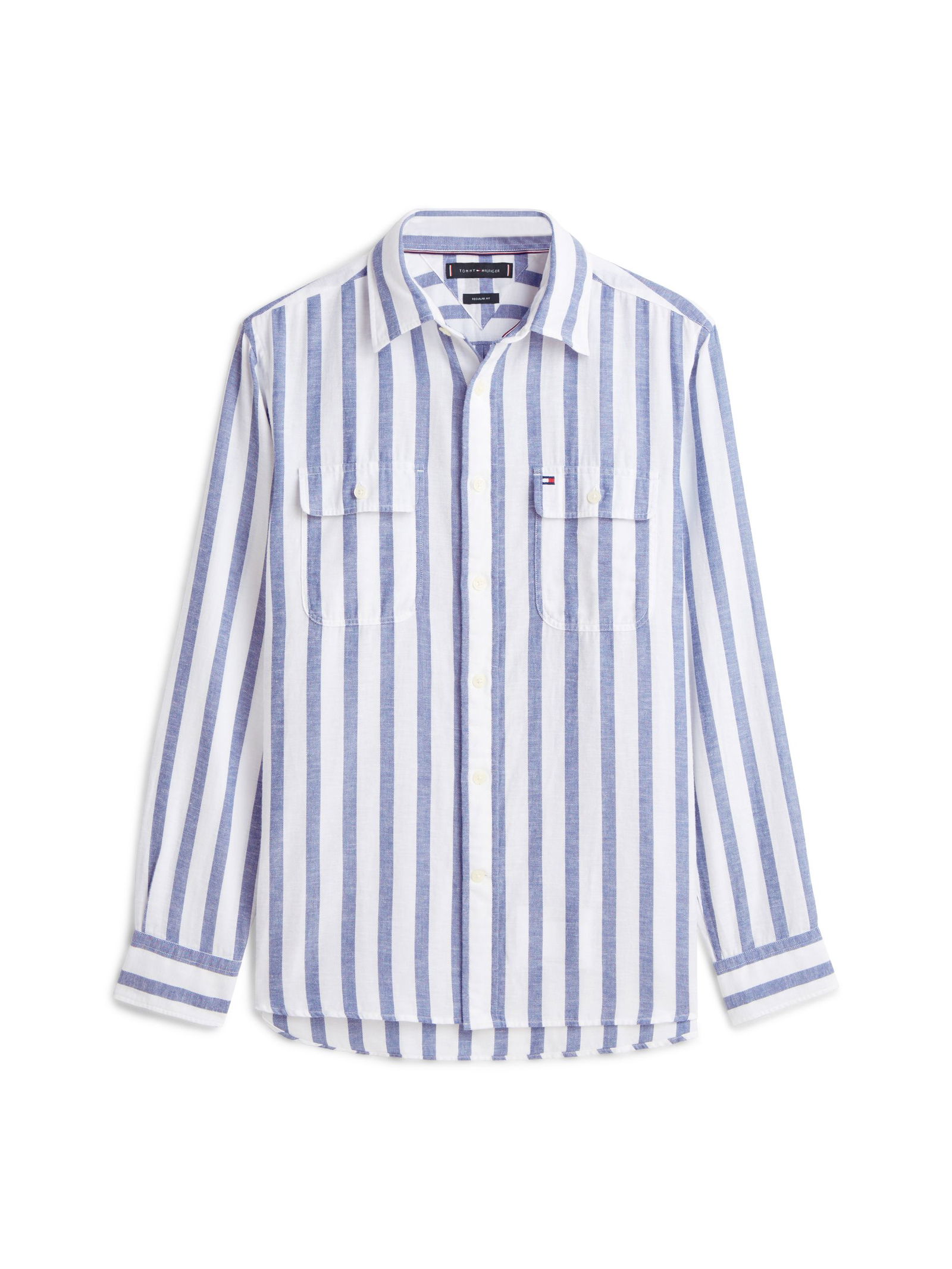 Tommy Hilfiger |  Tommy Hilfiger Hemd Modern Fit  | XL | blue spell / stripe