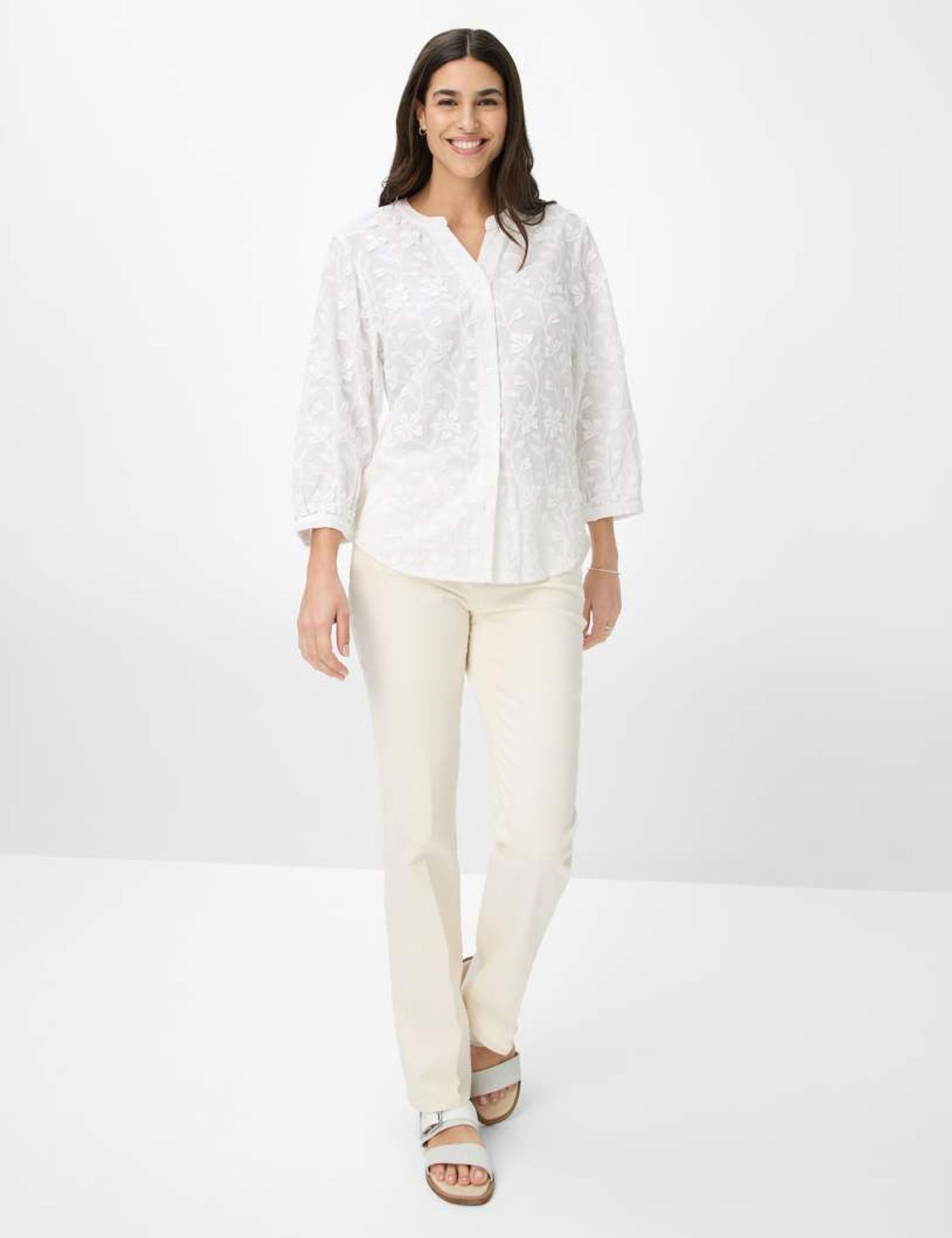 Brax | Brax Druckbluse | 40 | white