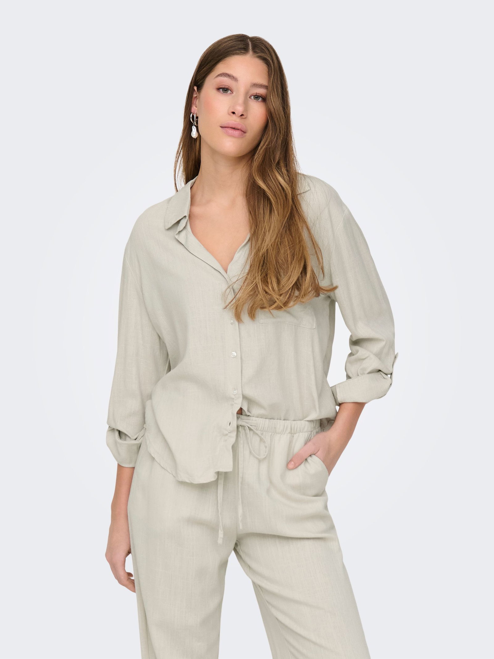 JDY |  JDY Druckbluse  | S | moonbeam