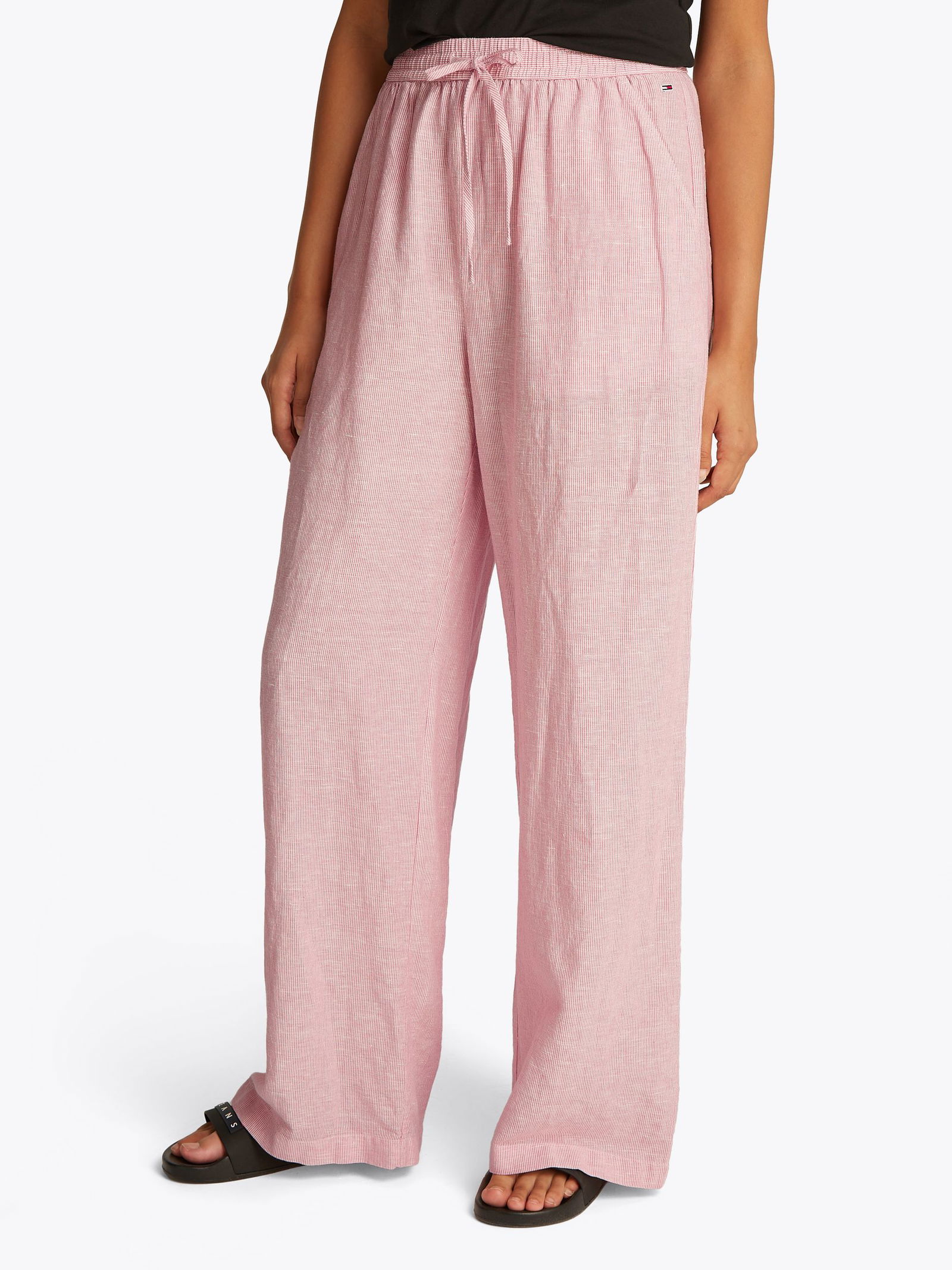 Tommy Jeans |  Tommy Jeans Schmale Hose  | S | precious pink/stripe
