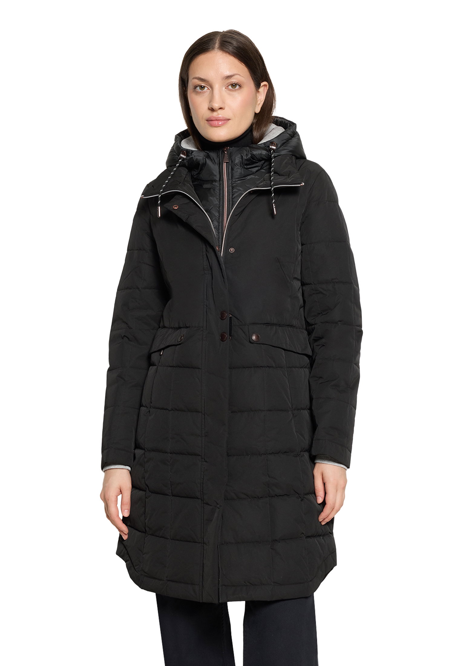 Mantel Watte, Jet Black #3