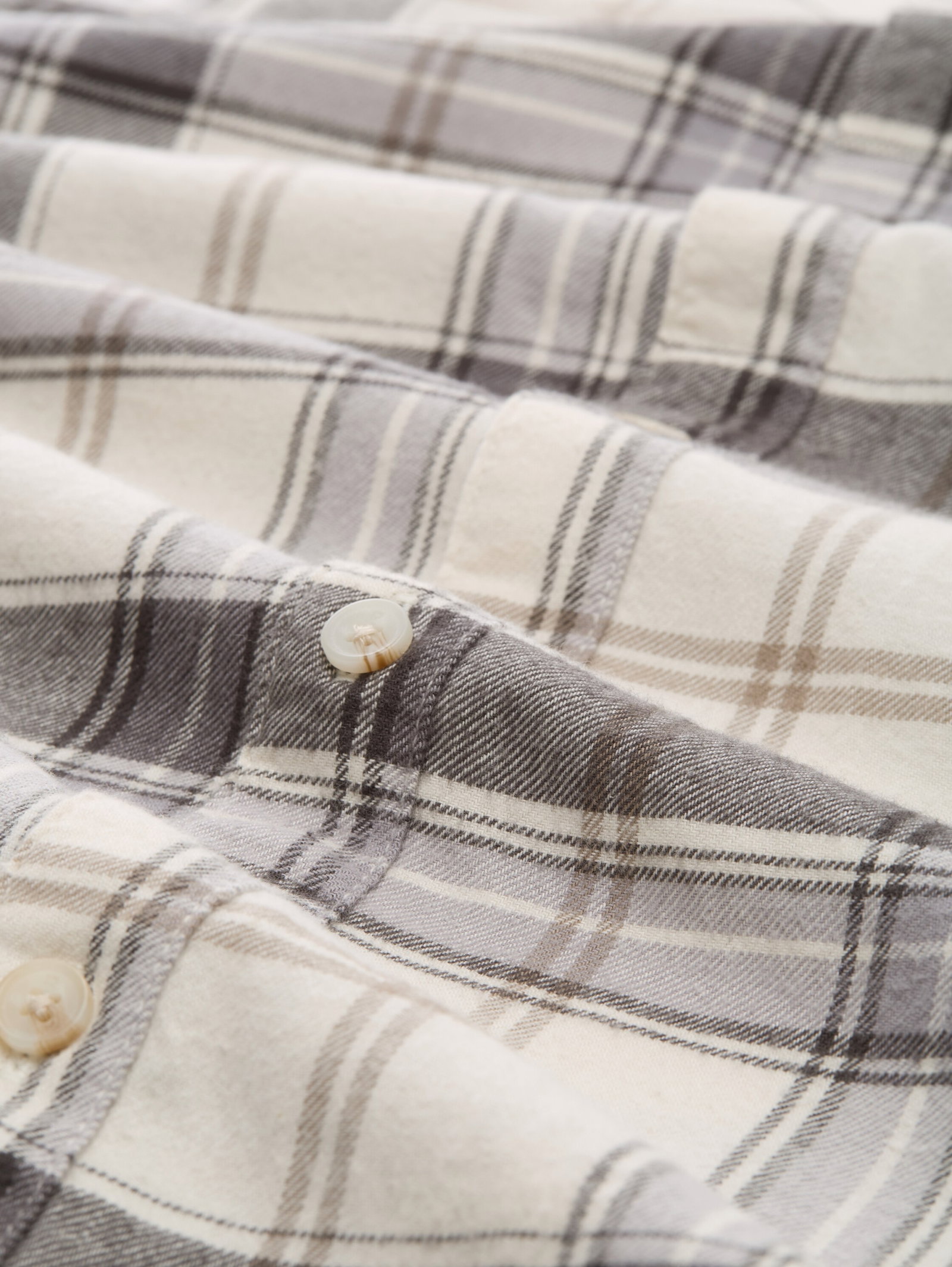 relaxed checked shirt, off white check #2