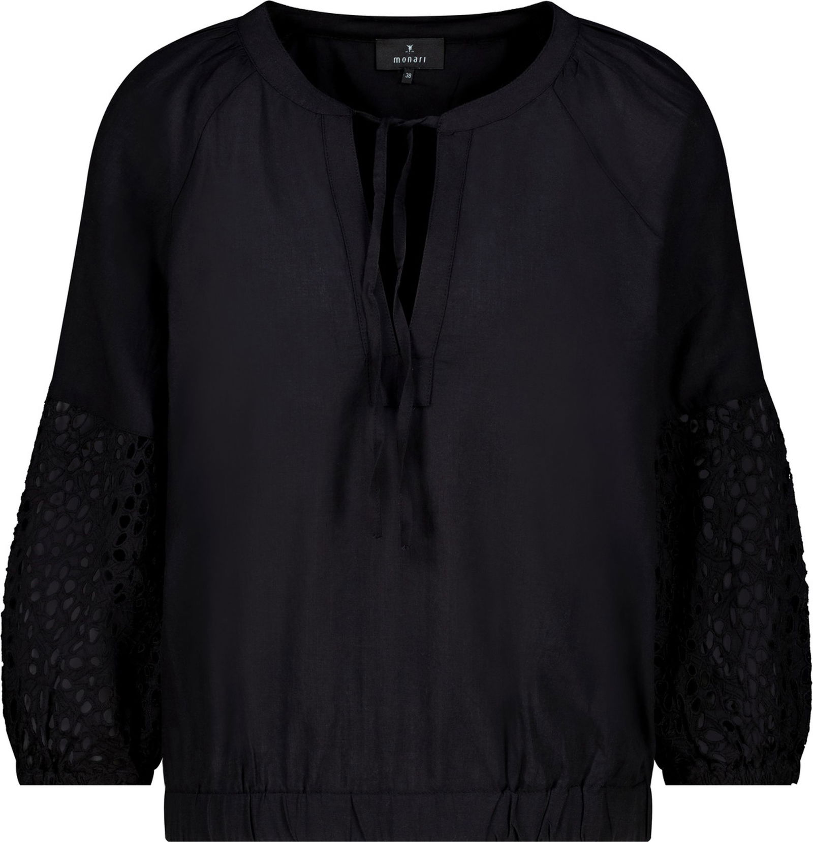 Monari |  Monari Druckbluse  | 36 | schwarz