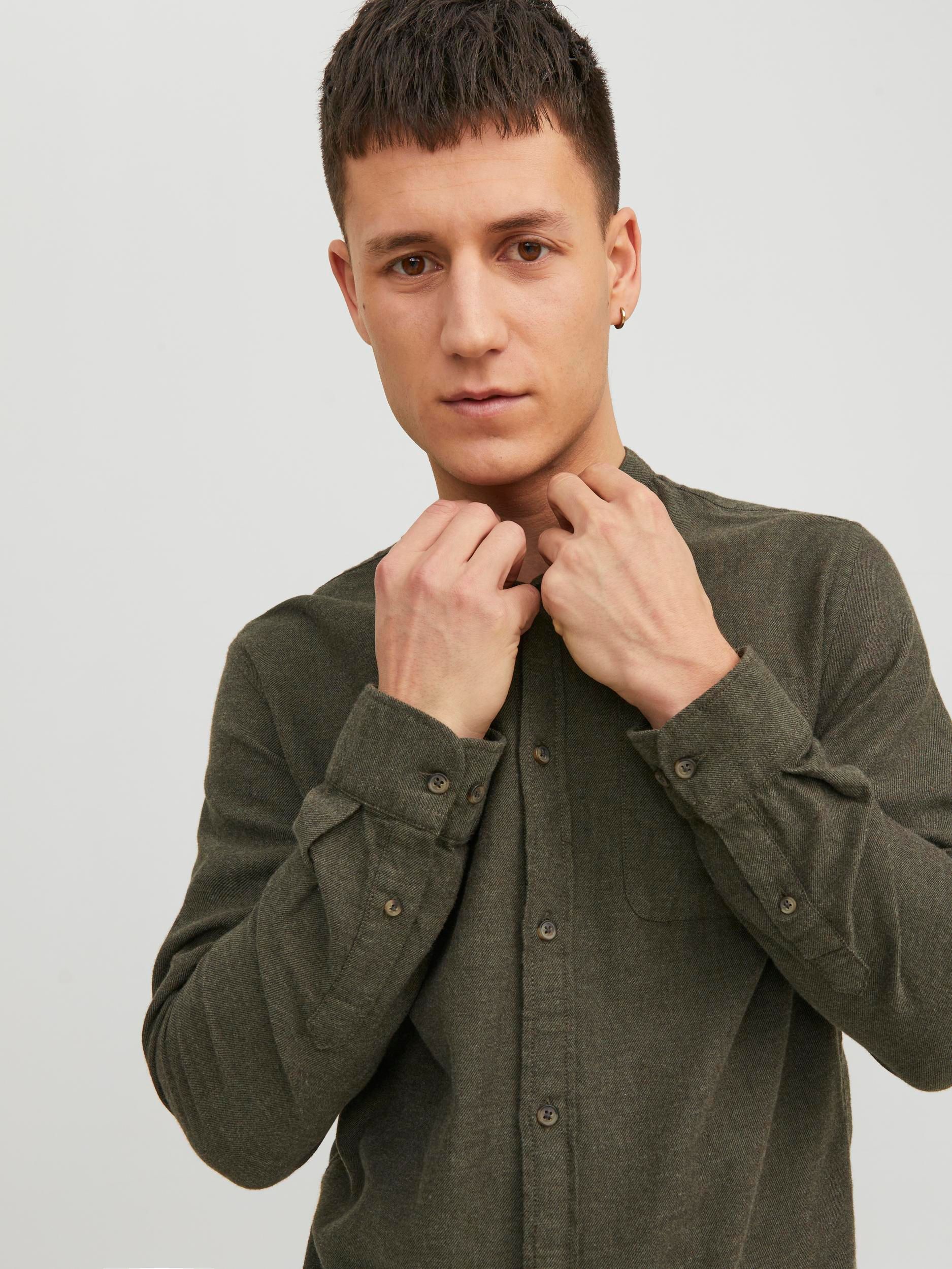 Jack&Jones |  Jack&Jones Hemd Super Slim Fit  | M | dunkelgrün