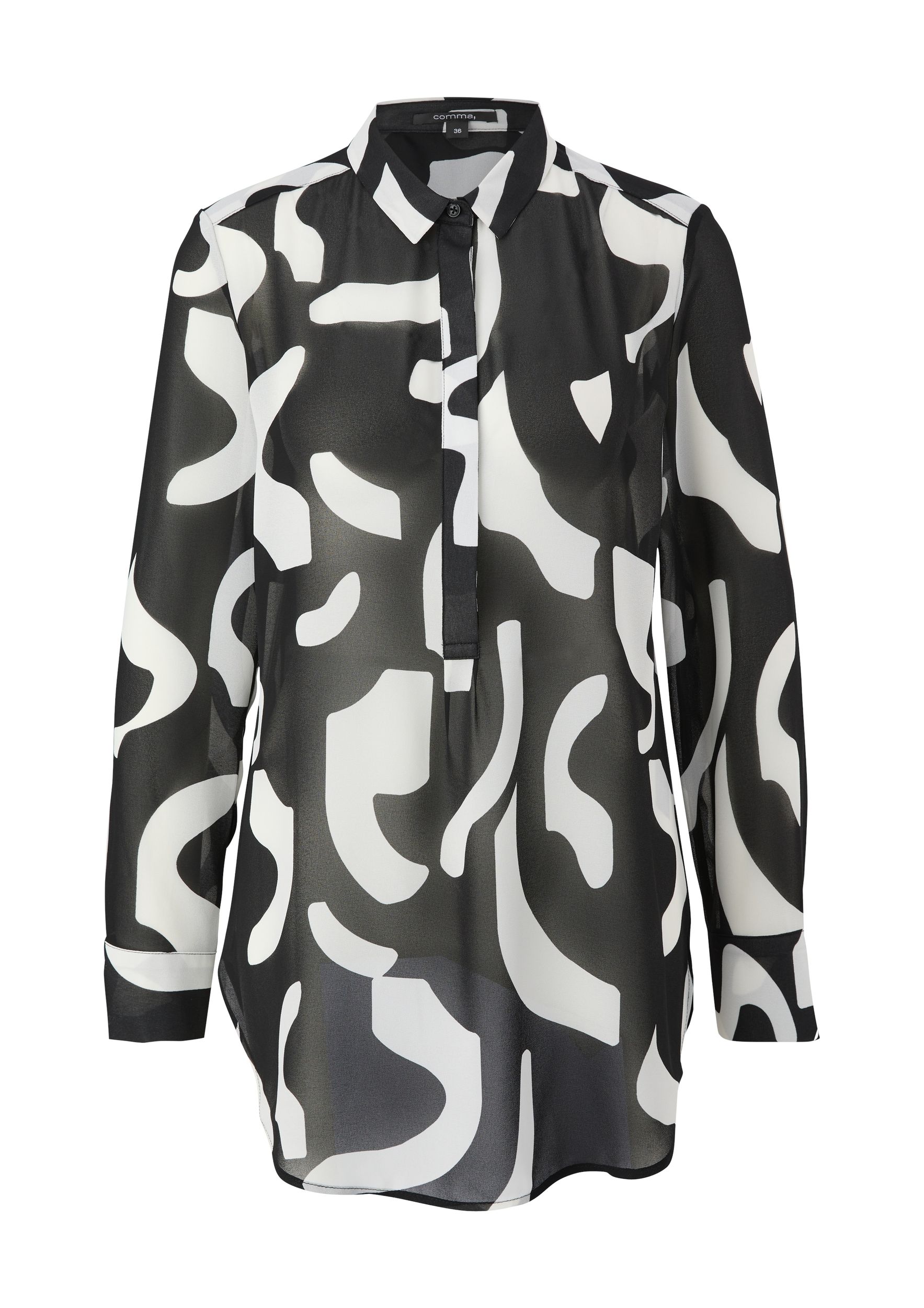 Comma |  Comma Longbluse  | 44 | schwarz