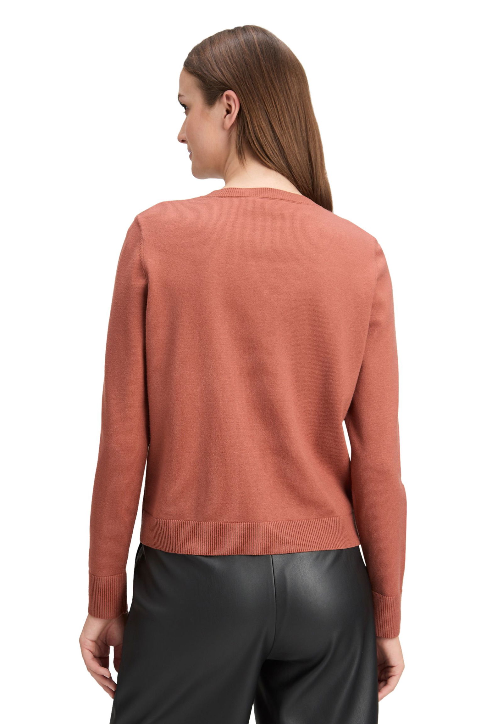 |  Strickjacke Kurz 1/1 Arm, Chutney | 42 | terra cotta