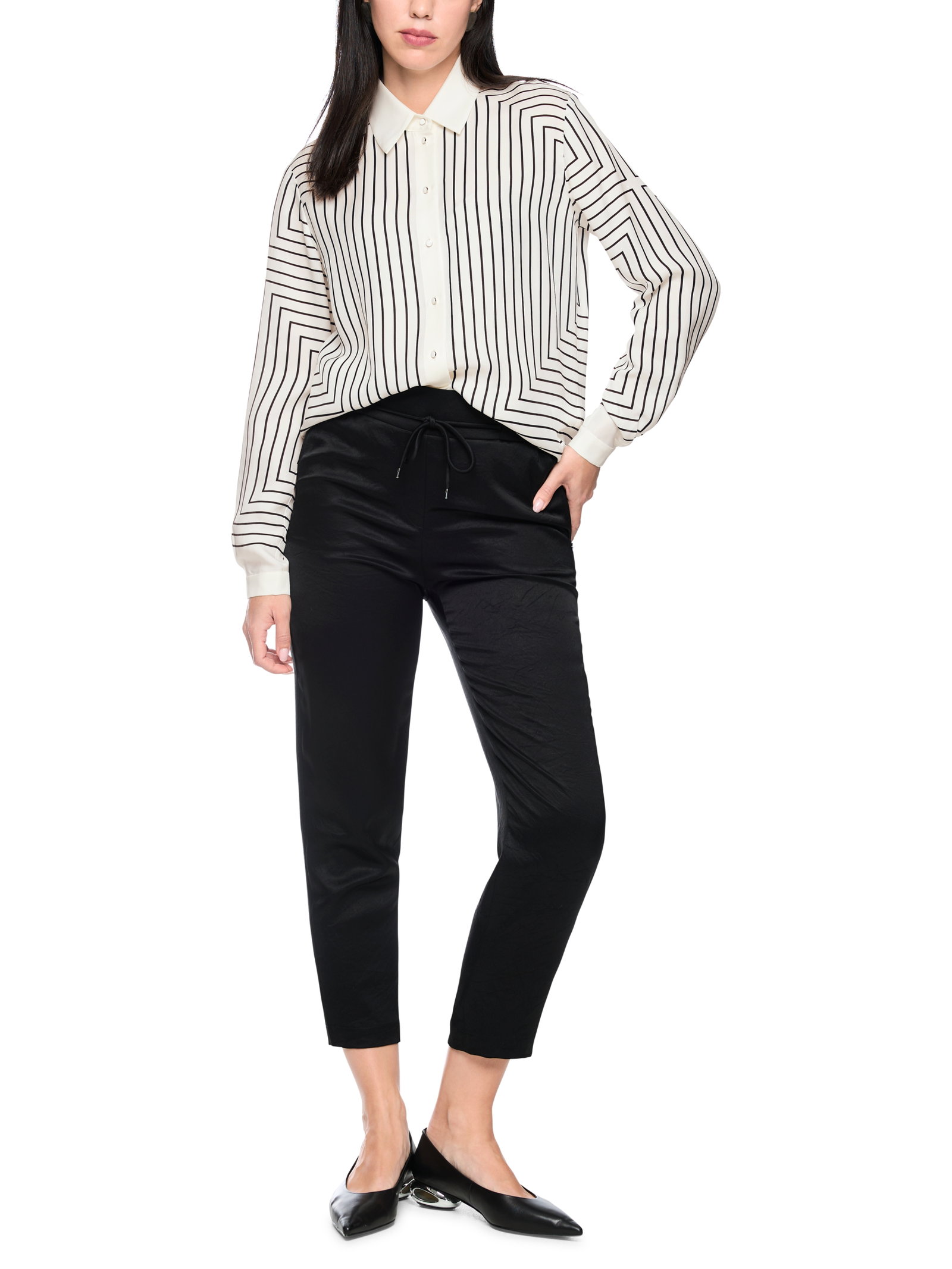 Bluse, white and black #2