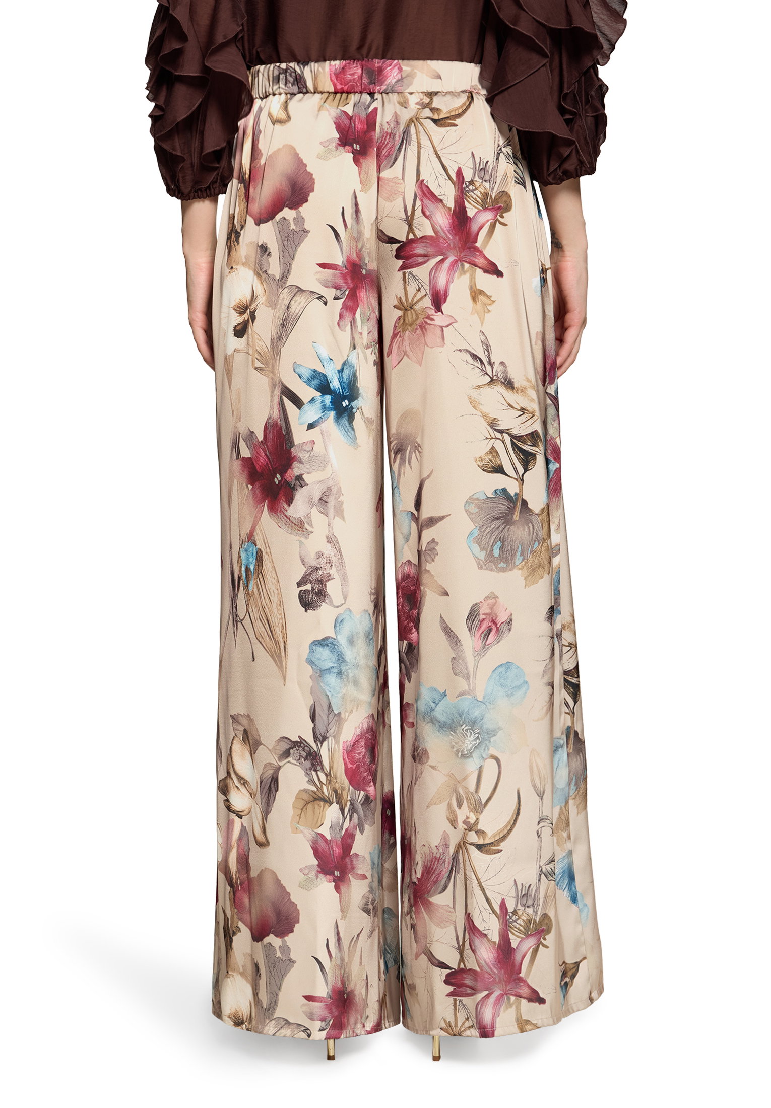 Hose, Beige/Dark Red #4
