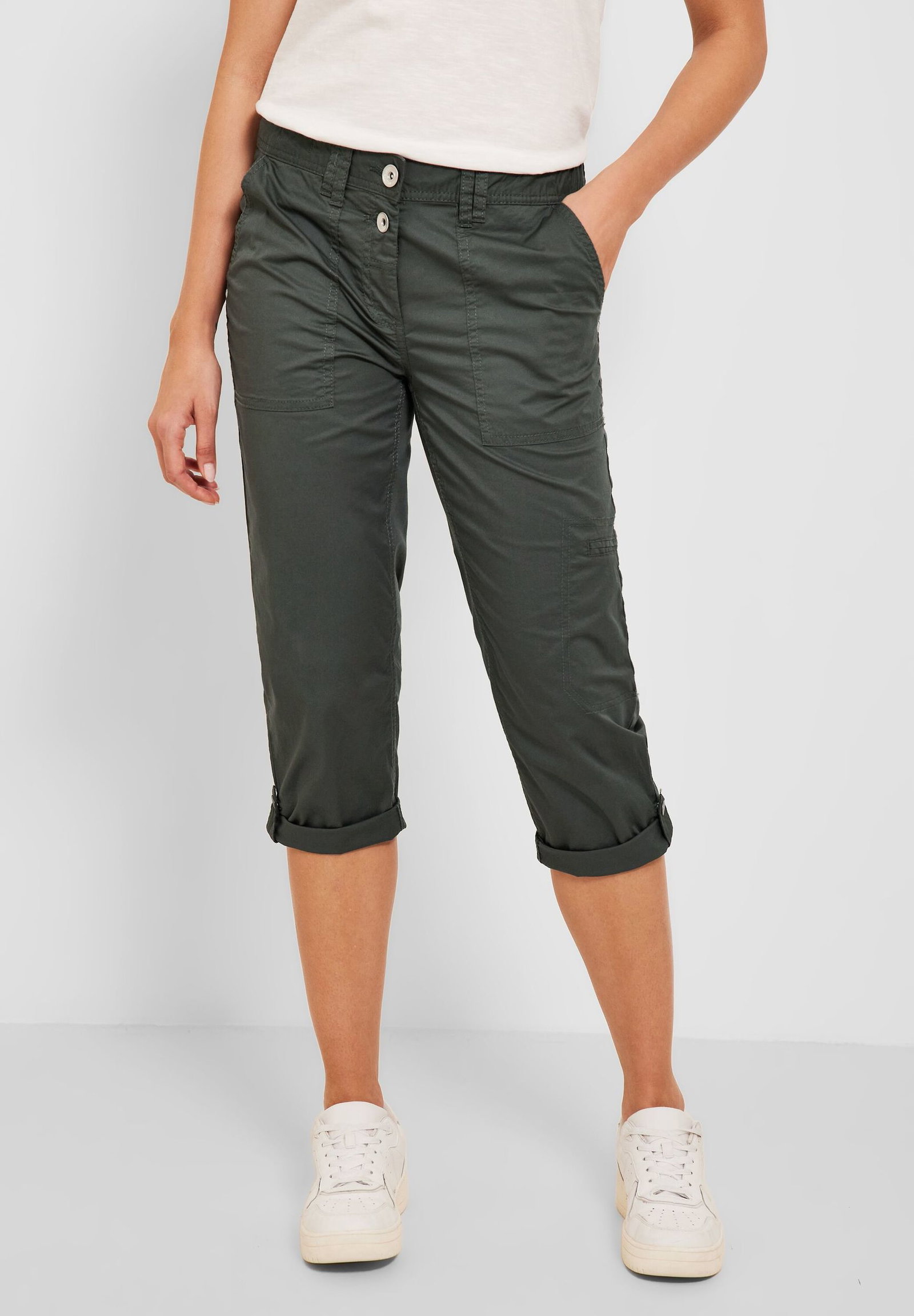 b7ca3f6452e0ee4d5b560683f1e73507 CECIL | CECIL Schmale Hose | 27/22 | easy khaki