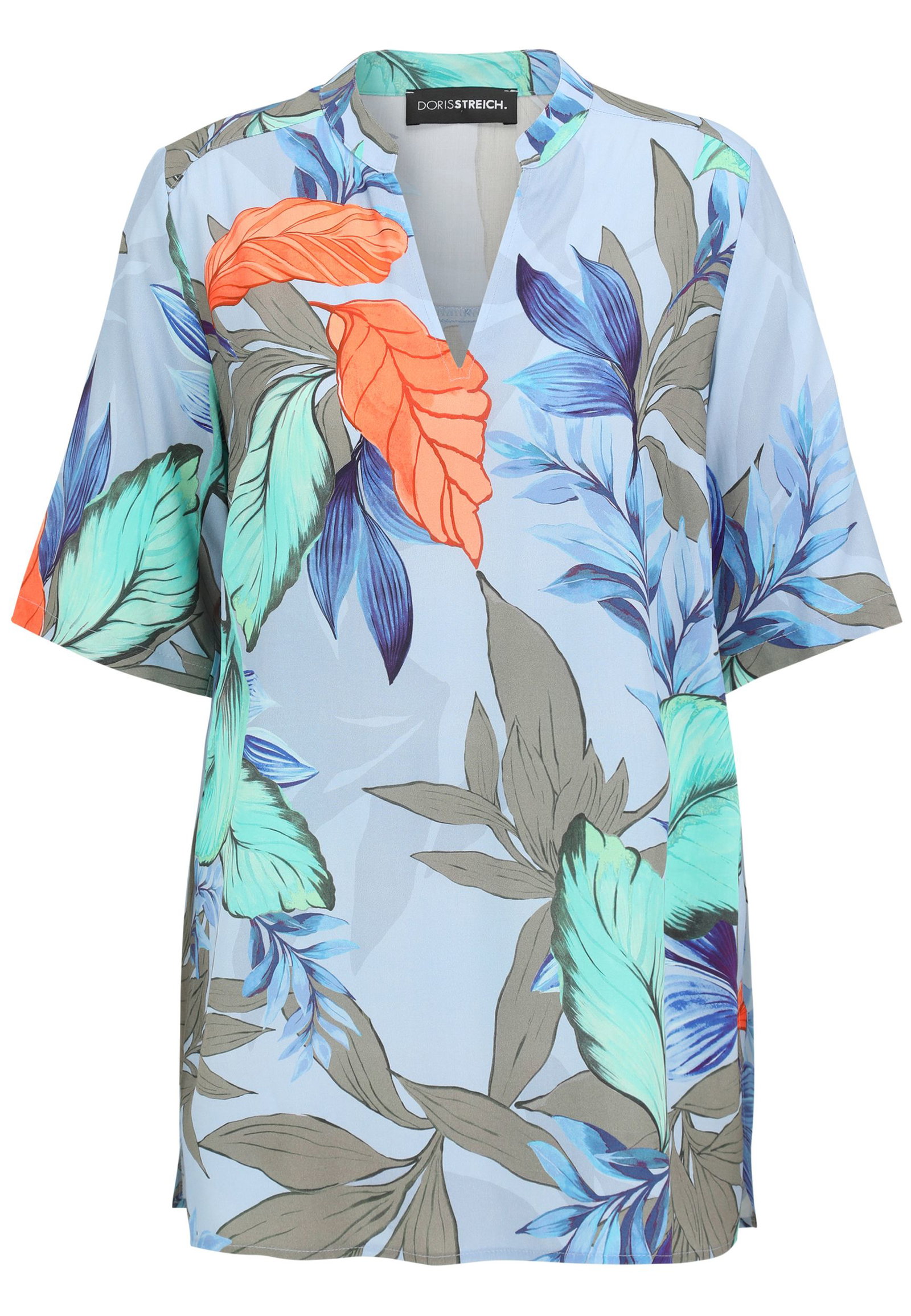 565eef5052632f8eb48cbe62a5934299 Doris Streich | Doris Streich Druckbluse | 50 | multiolor