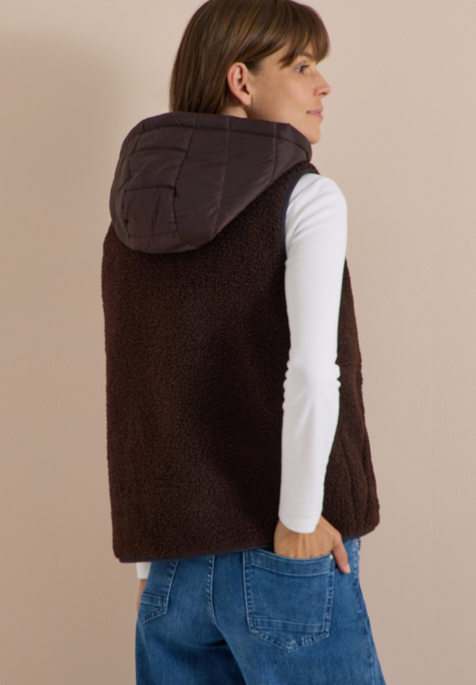 Teddy vest, chocolate sauce brown #4