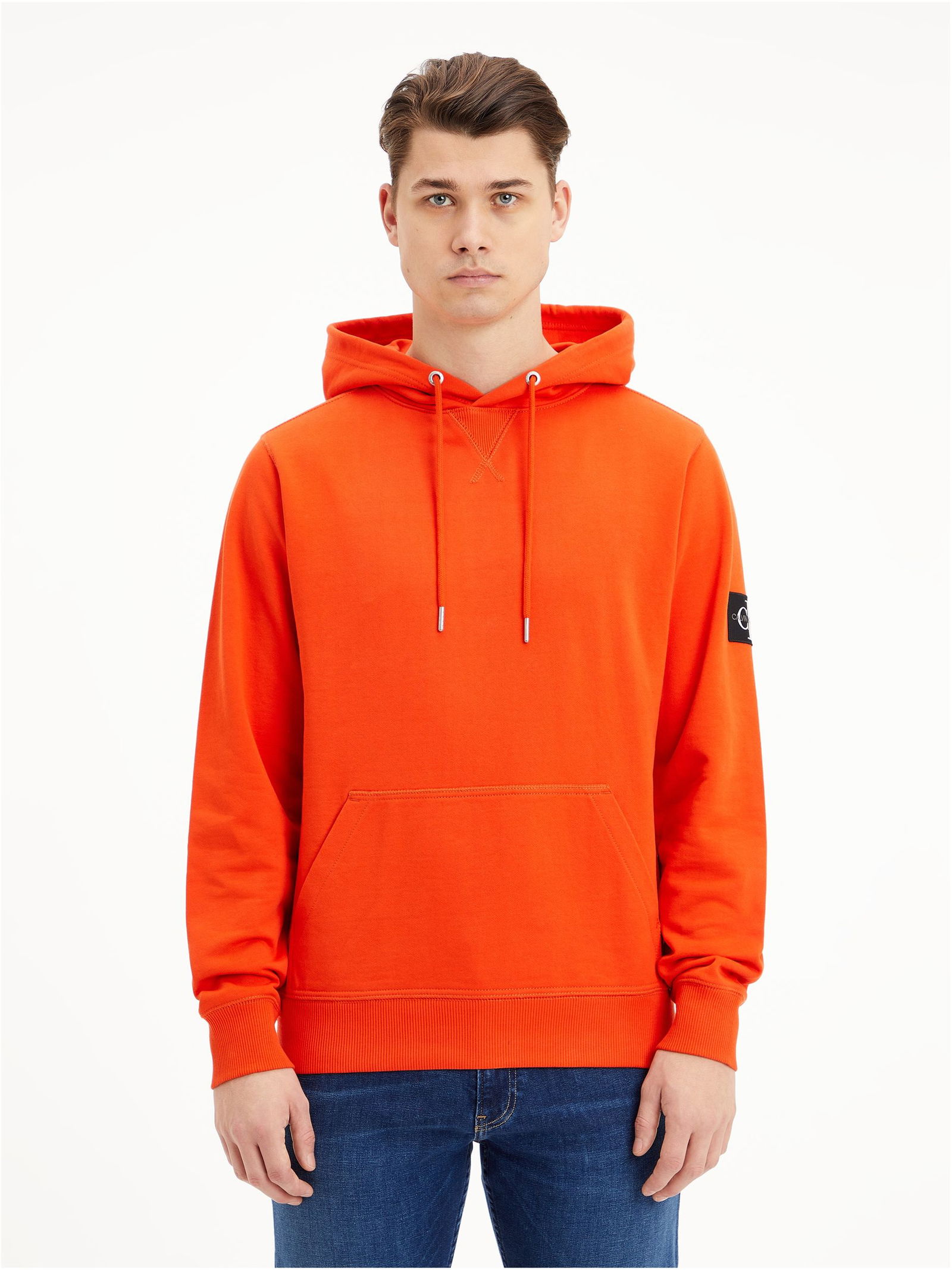 MONOLOGO SLEEVE BADGE HOODIE