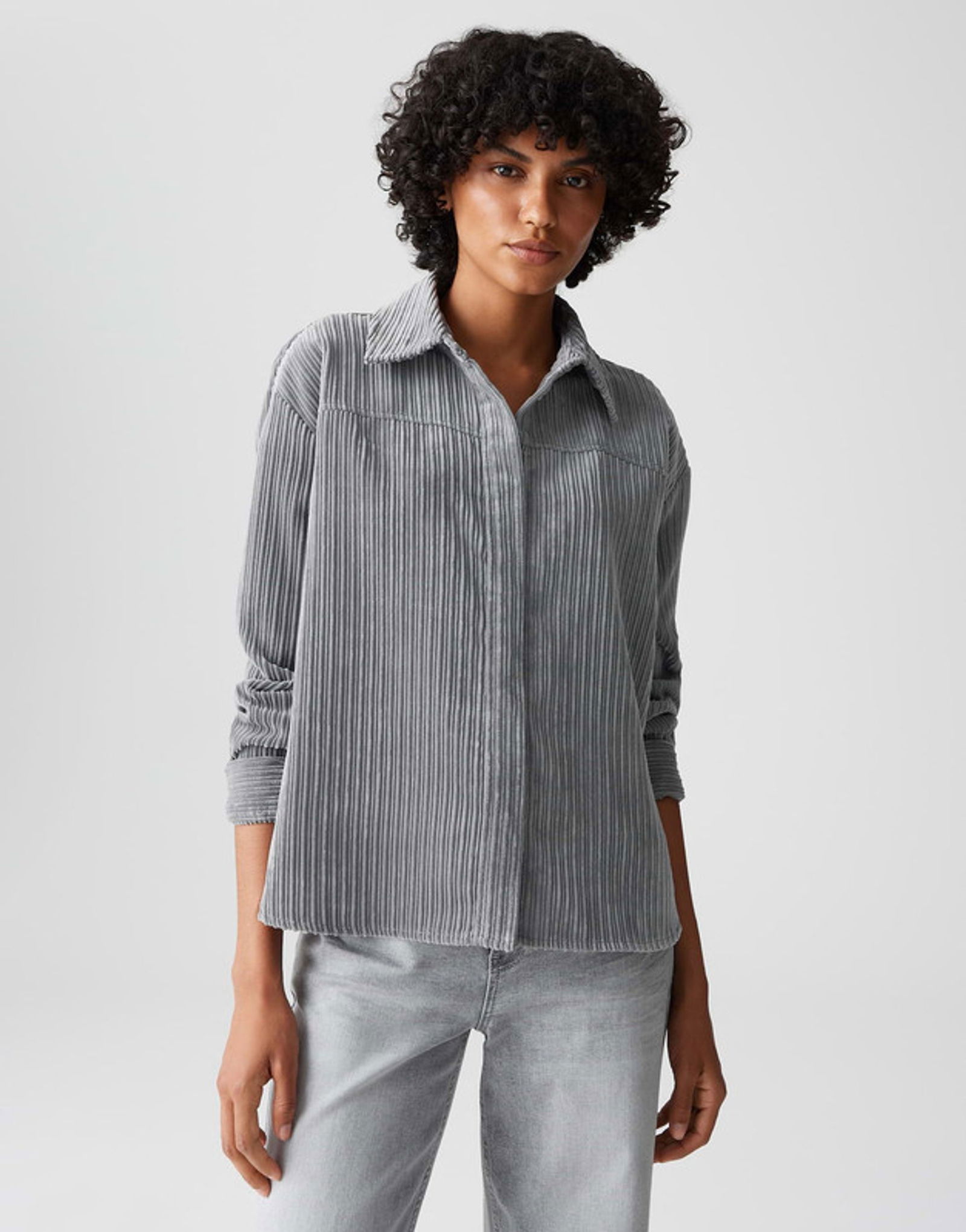 Opus |  Opus Druckbluse  | 36 | easy grey