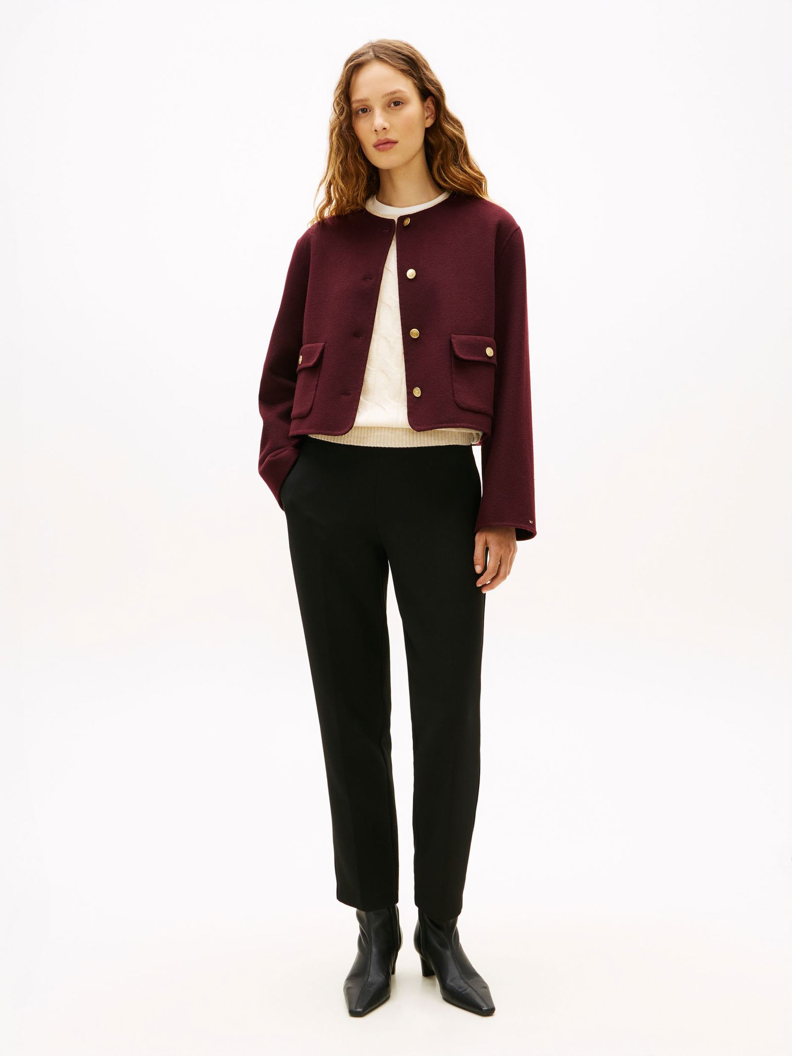 Tommy Hilfiger |  Tommy Hilfiger Strickjacke | Cardigan  | 40 | deep burgundy
