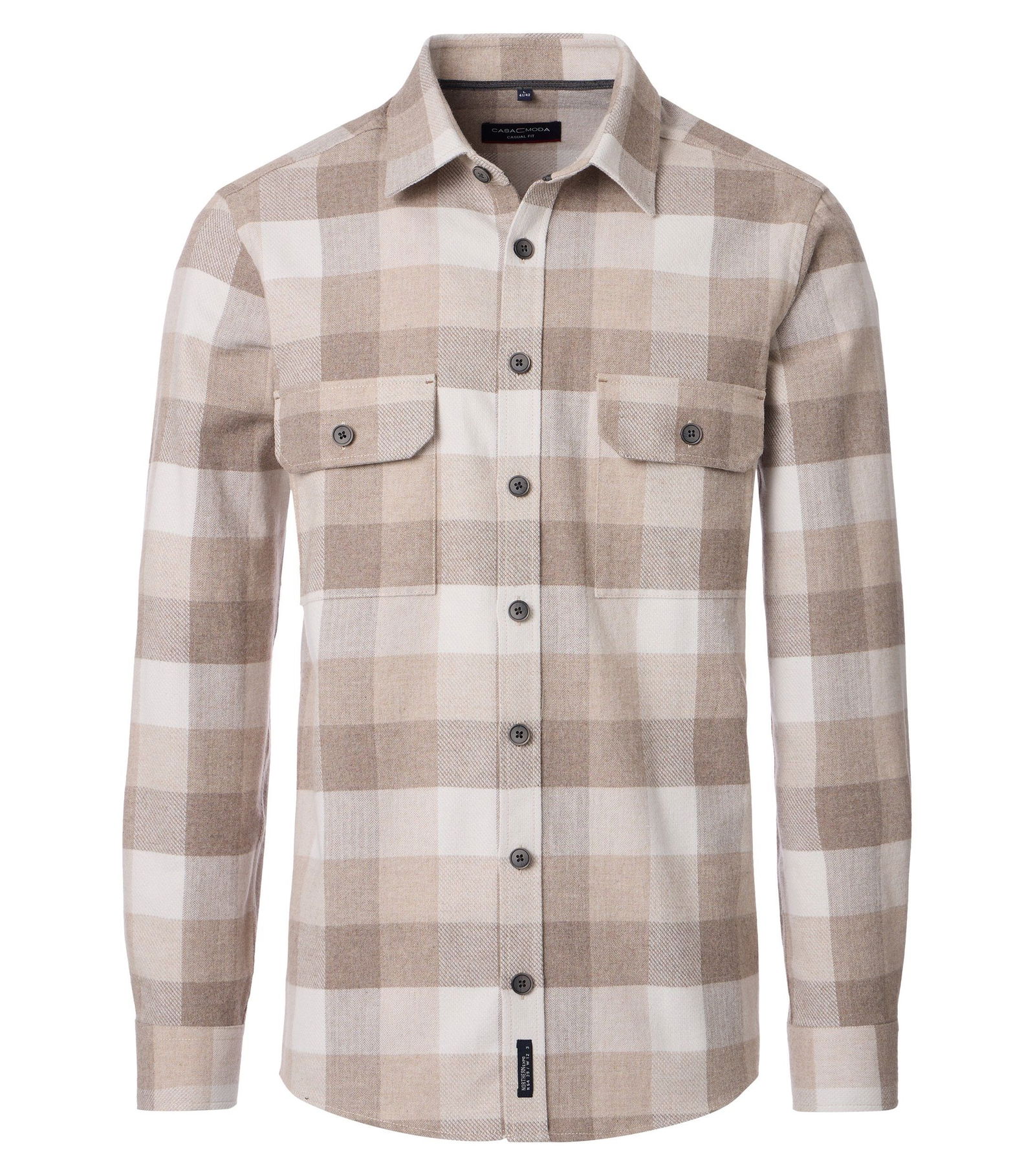Casa Moda | Casa Moda Hemd Regular Fit | XL | beige