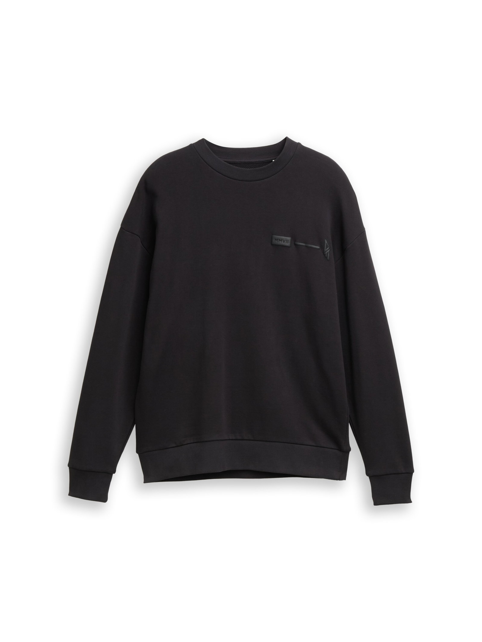 relaxed printed crewneck sweat, Night Watch Black #1