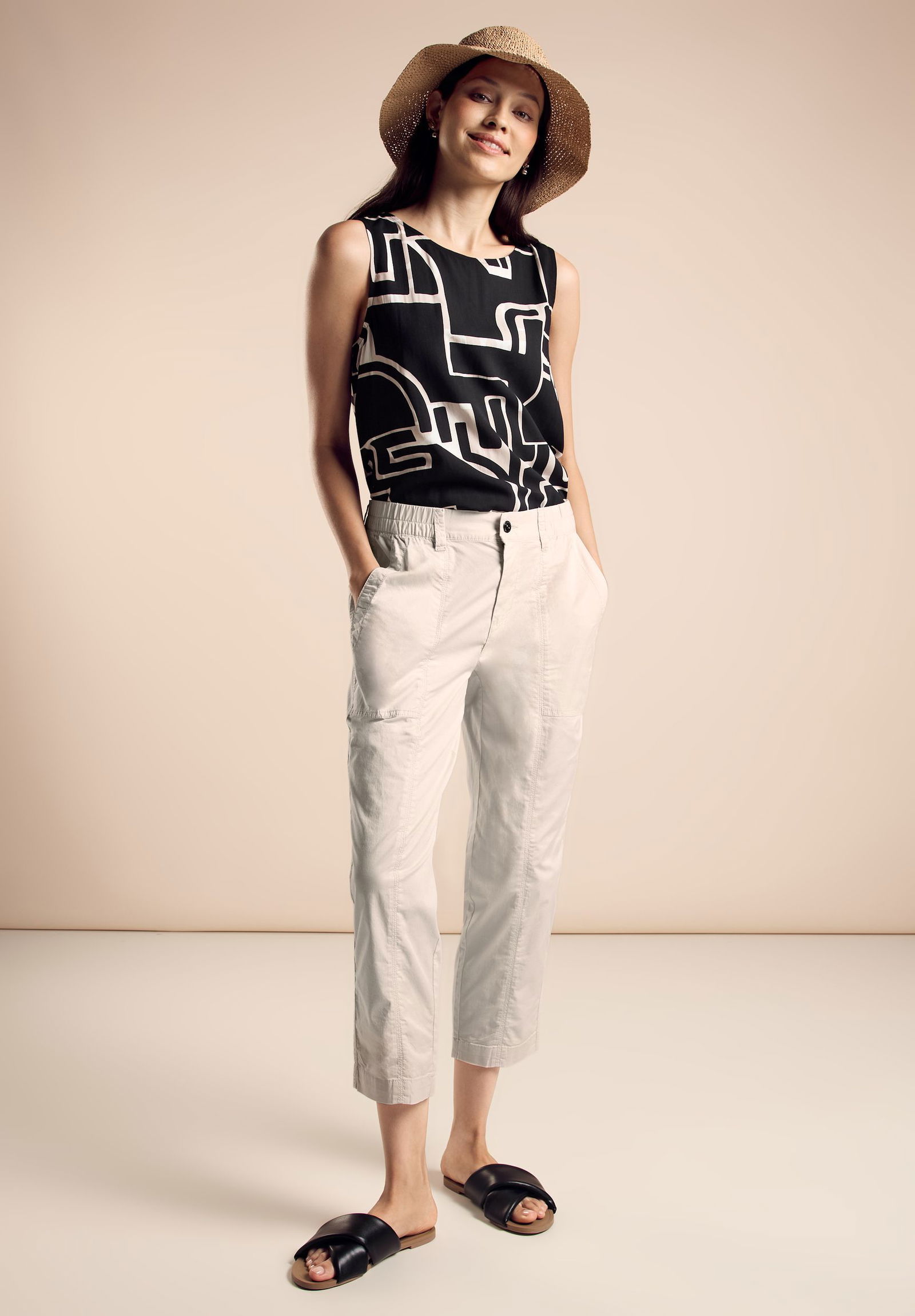 Street One | Street One 7/8-Hose | 38/26 | smooth sand beige