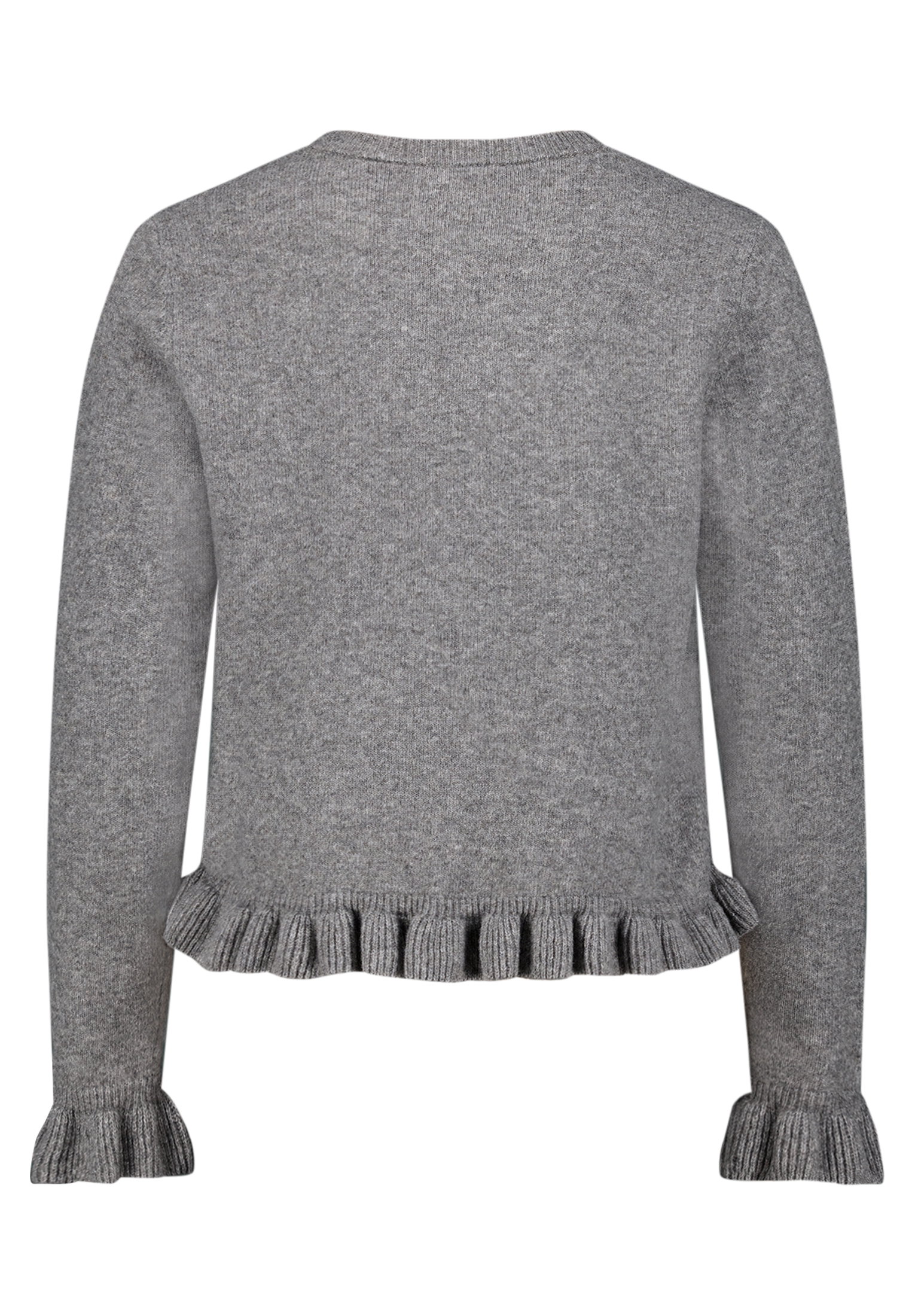 Strickjacke Kurz 1/1 Arm, Middle Grey Melange #2