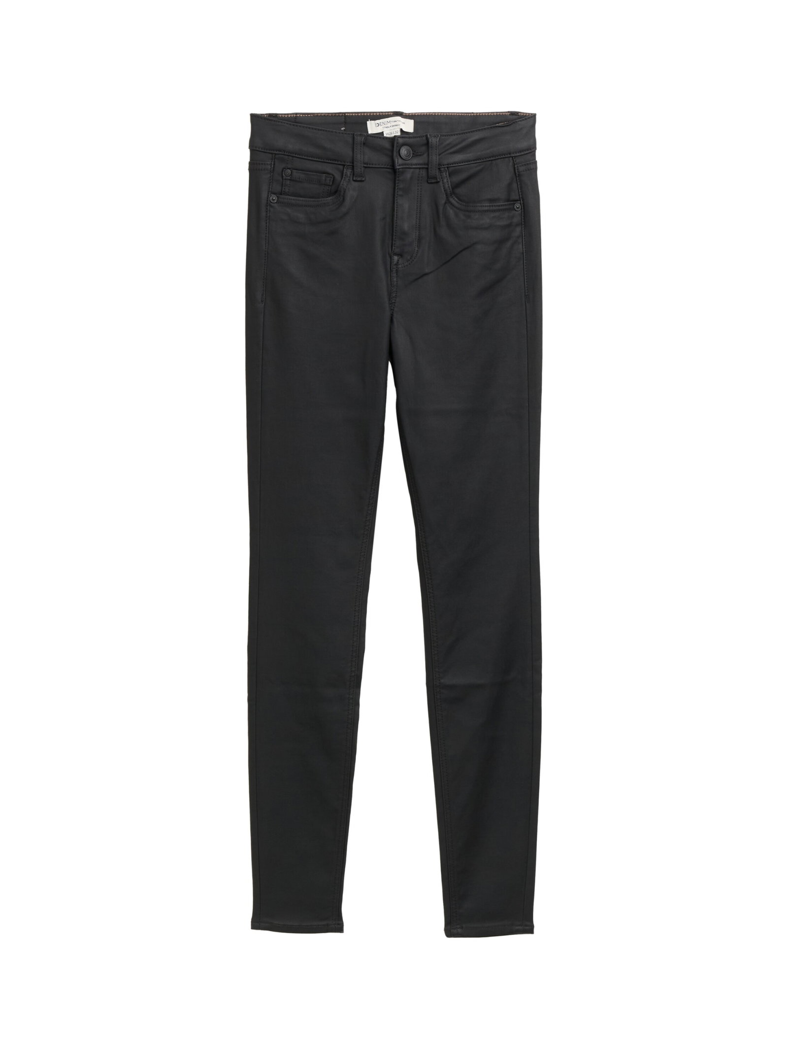 TTNELA SKINNY, coated black denim #1