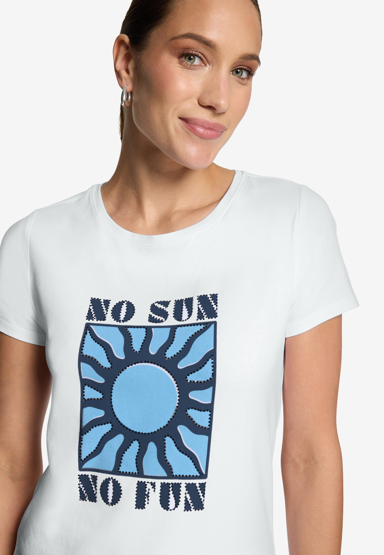Shirt Kurz 1/2 Arm, Patch White/Blue #9