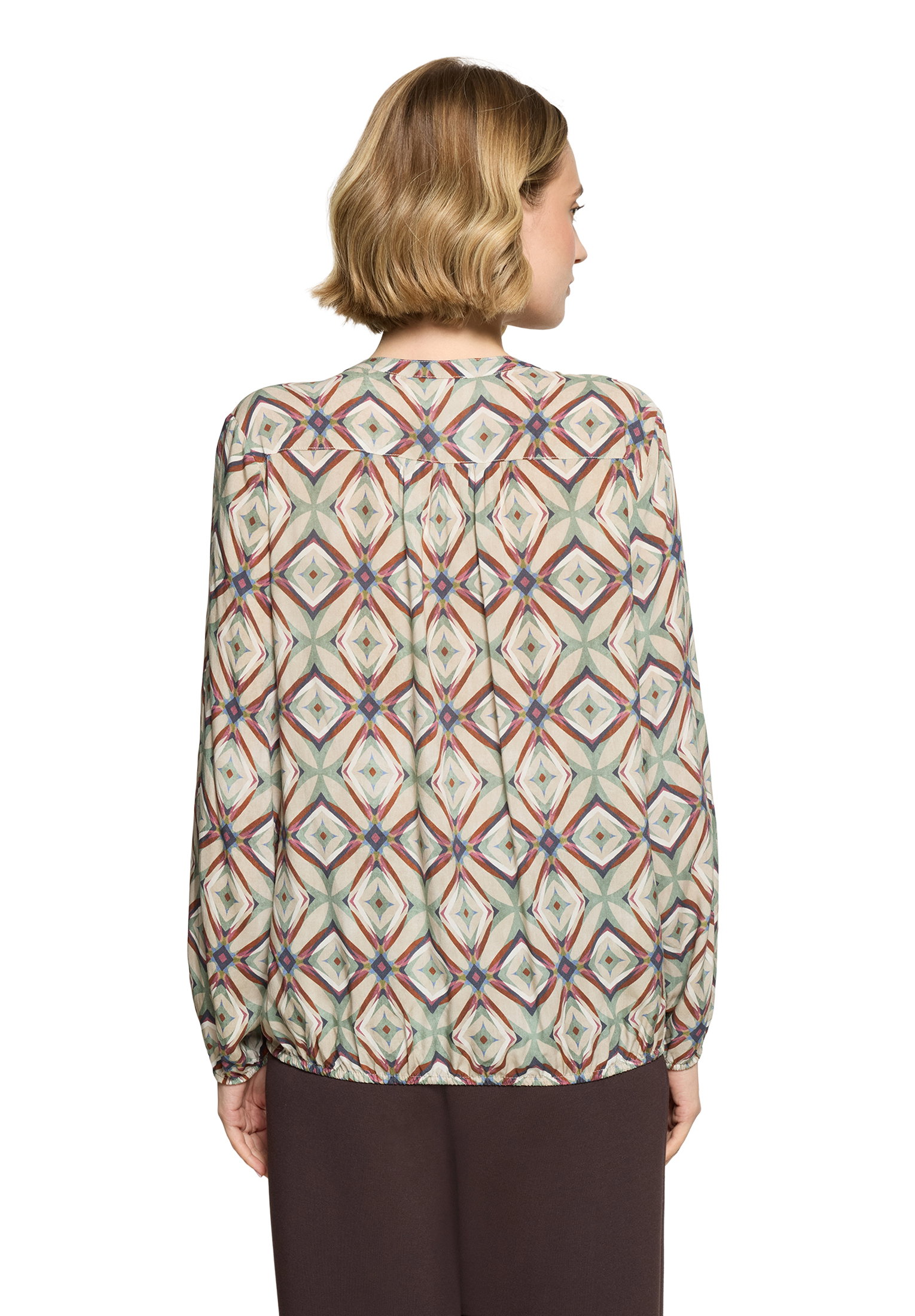 Bluse Kurz 1/1 Arm, Nature/Brown #4