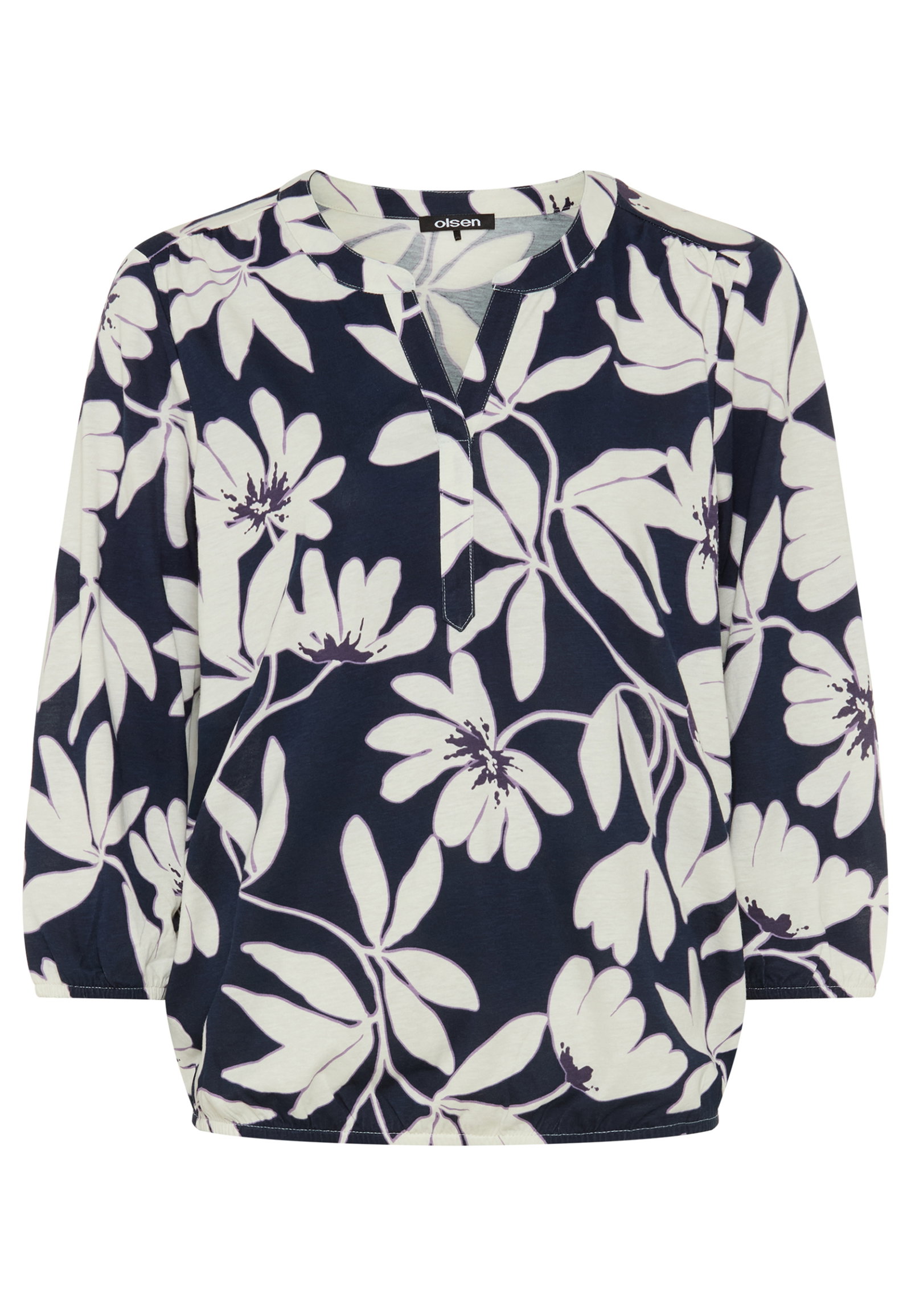 T-Shirt Long Sleeves, Dark Navy #1