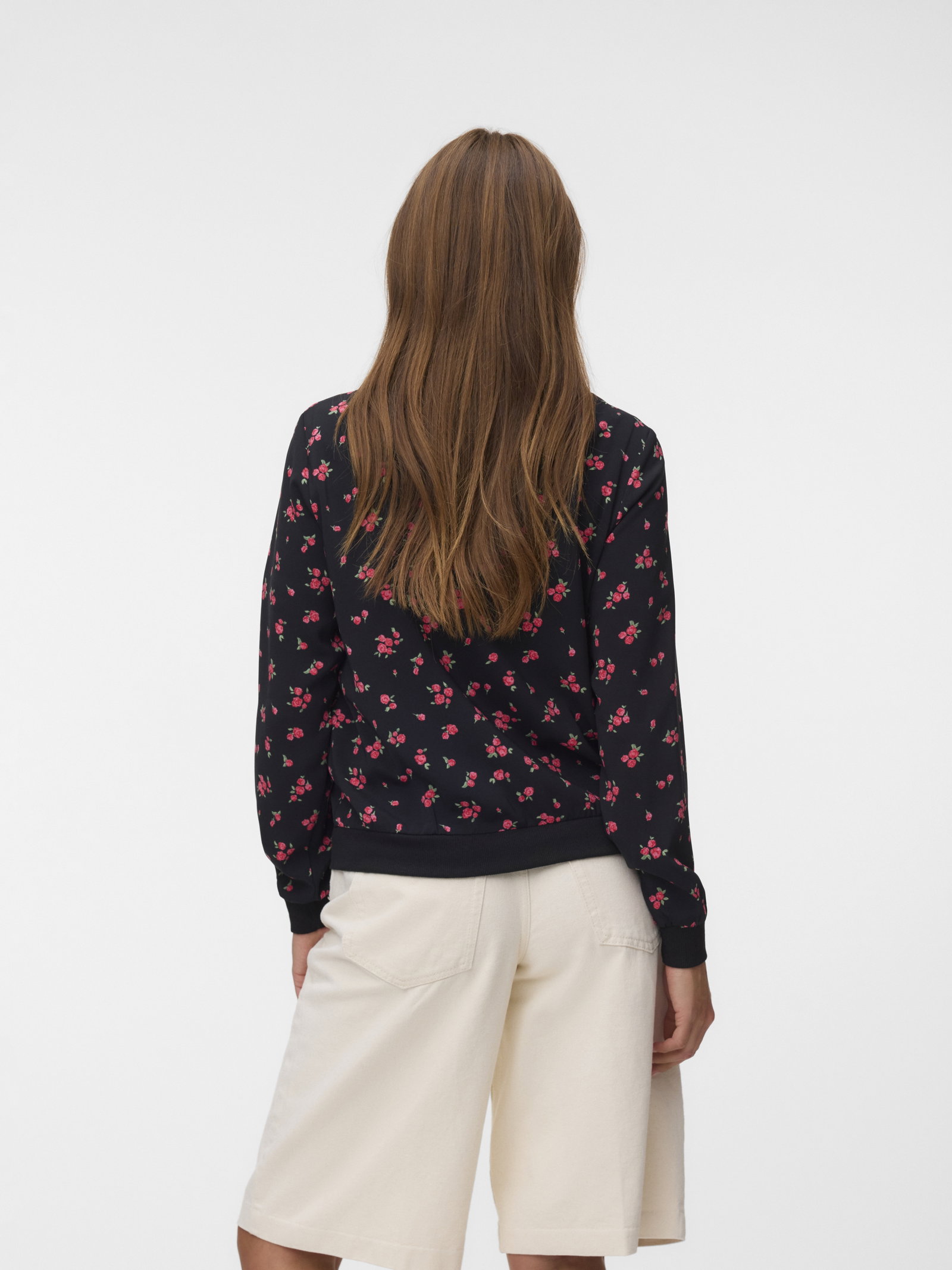 VMCOCO L/S BOMBER AOP WVN NOOS, Black/Johanne #3