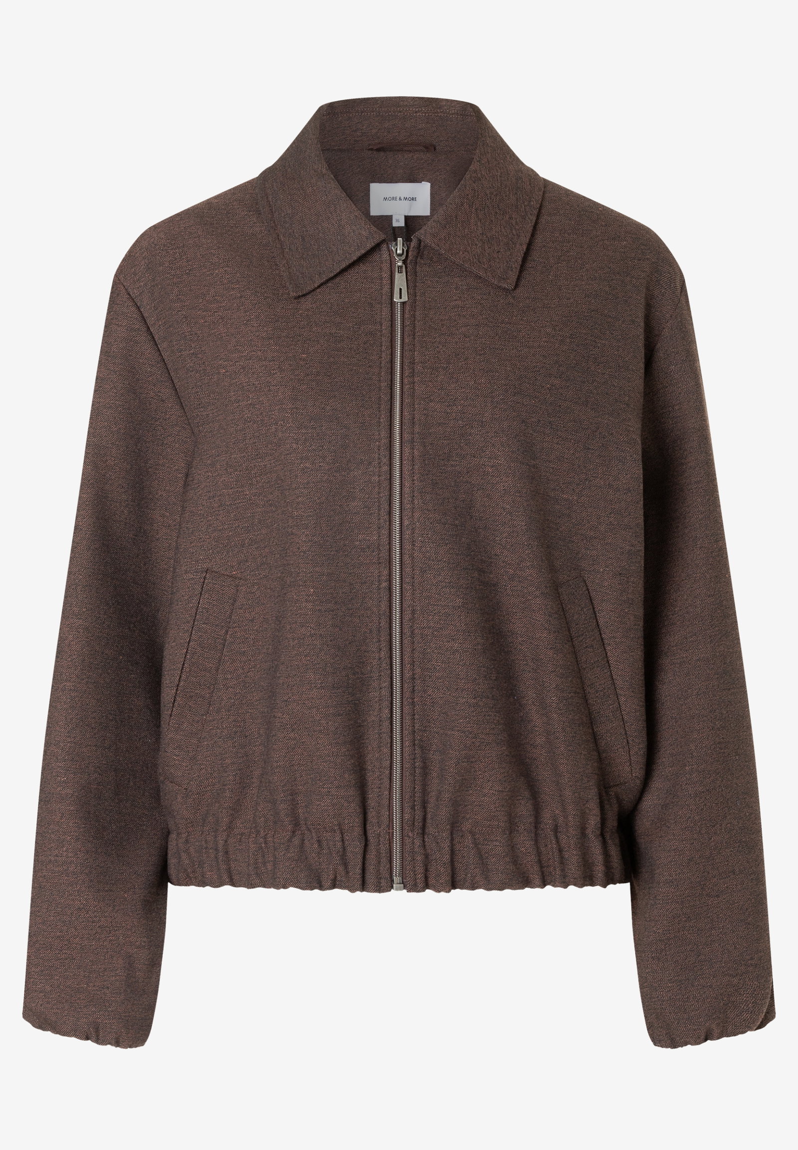 Soft Melange Blouson, dark espresso melange #1