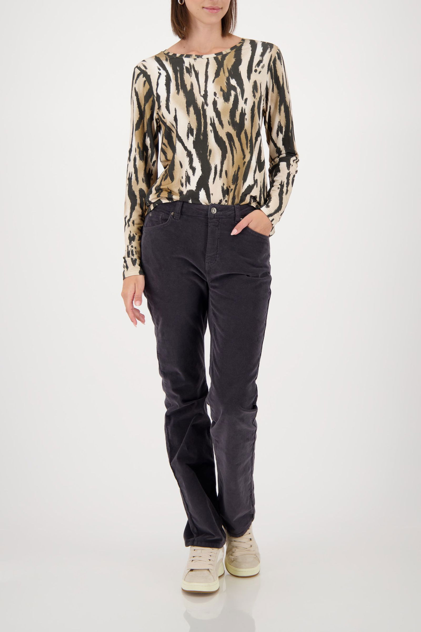 Monari | Pullover, whisky gemustert | 46