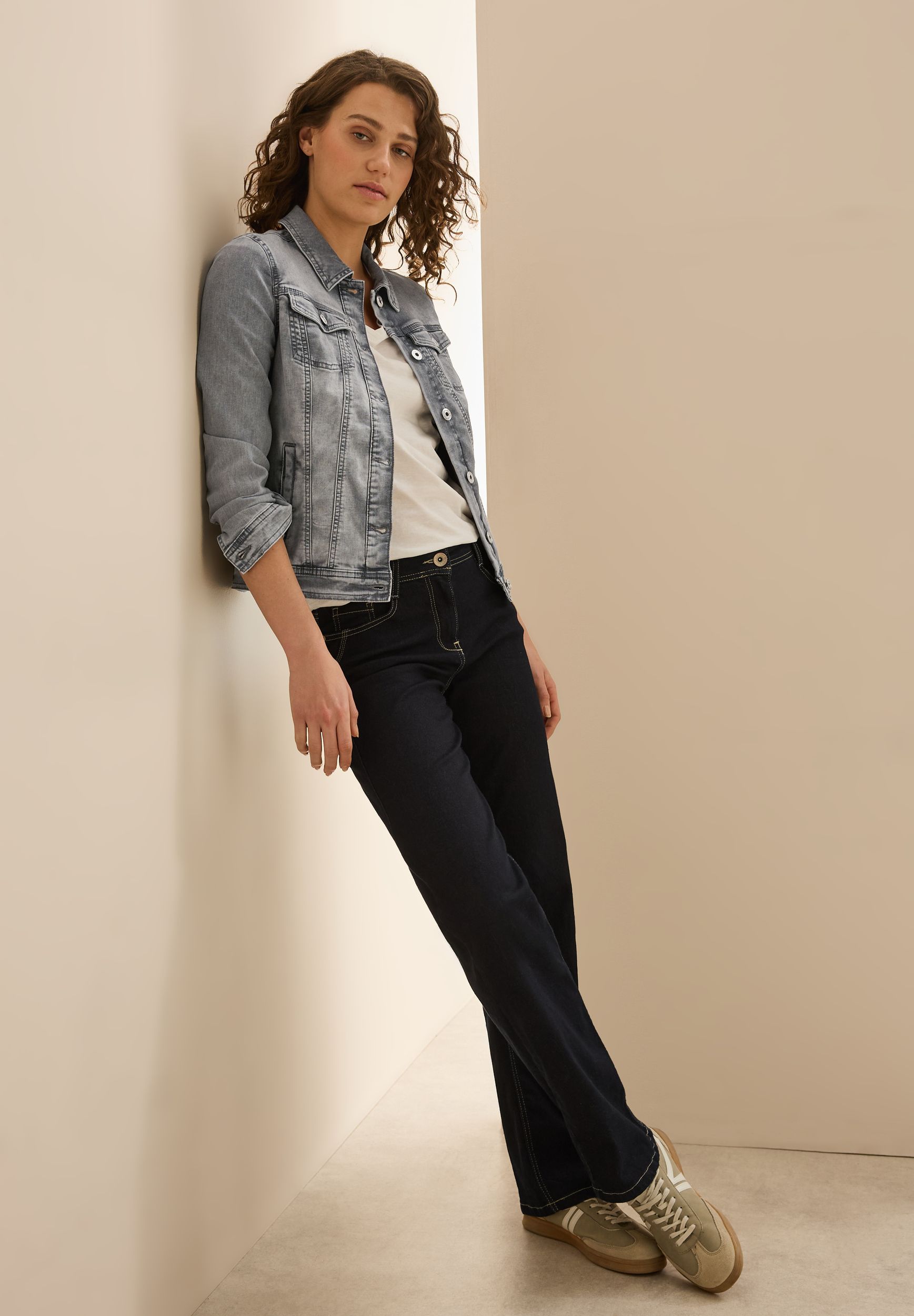 CECIL |  CECIL Jeansjacke  | L | mid grey used wash