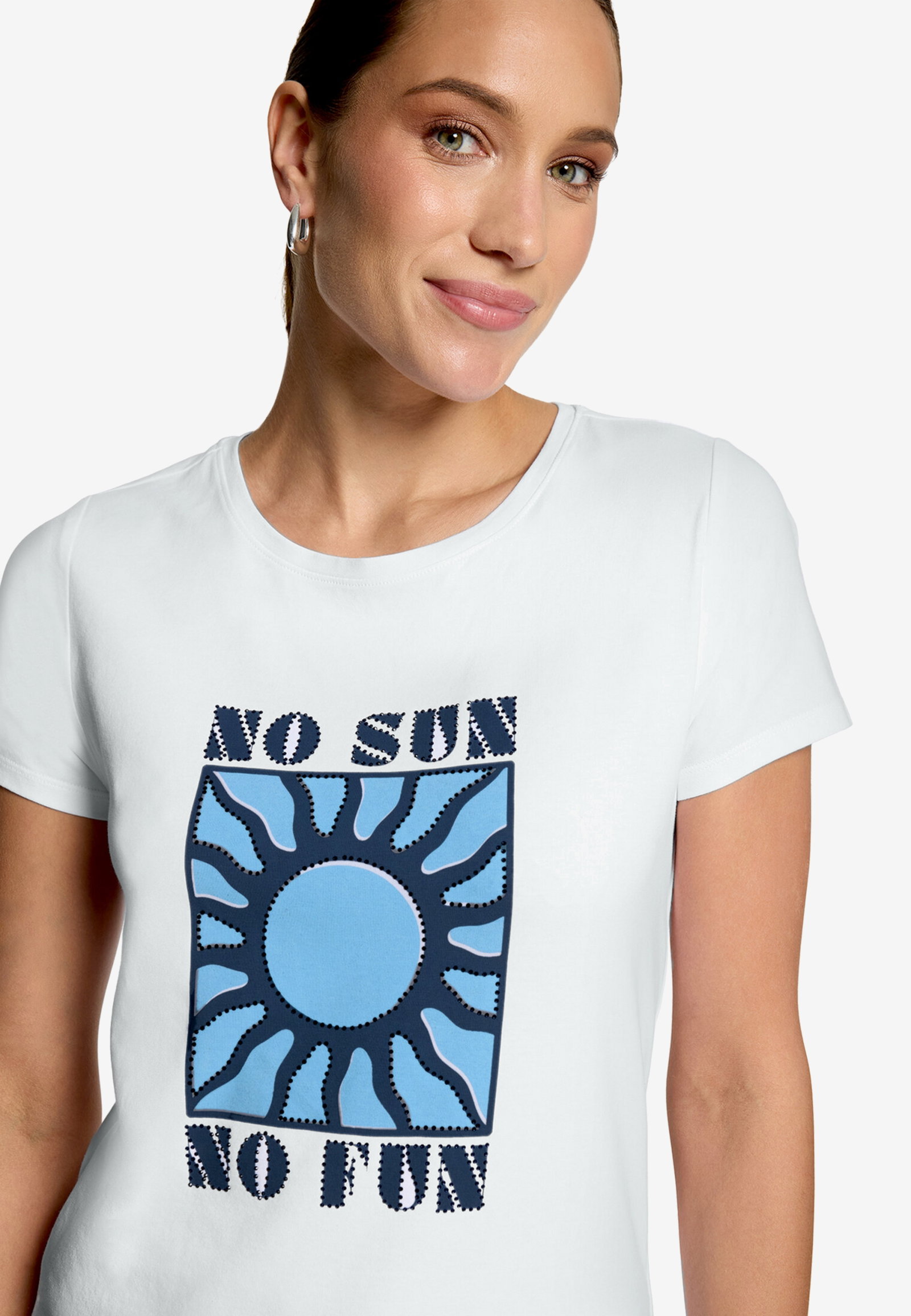Shirt Kurz 1/2 Arm, Patch White/Blue #5