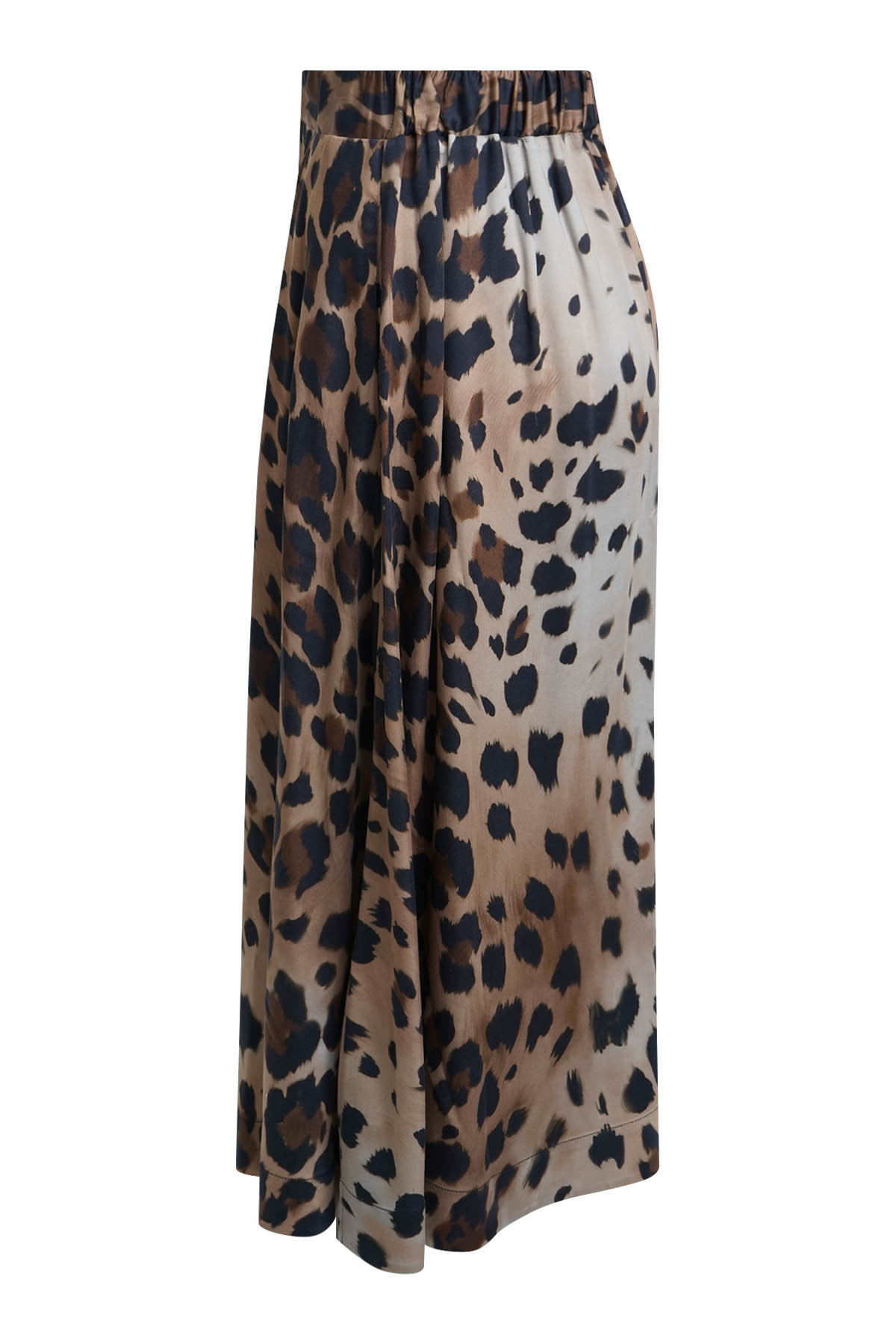 PRINTED VISCOSE SKIRT, DARK CHOC PRINT #2
