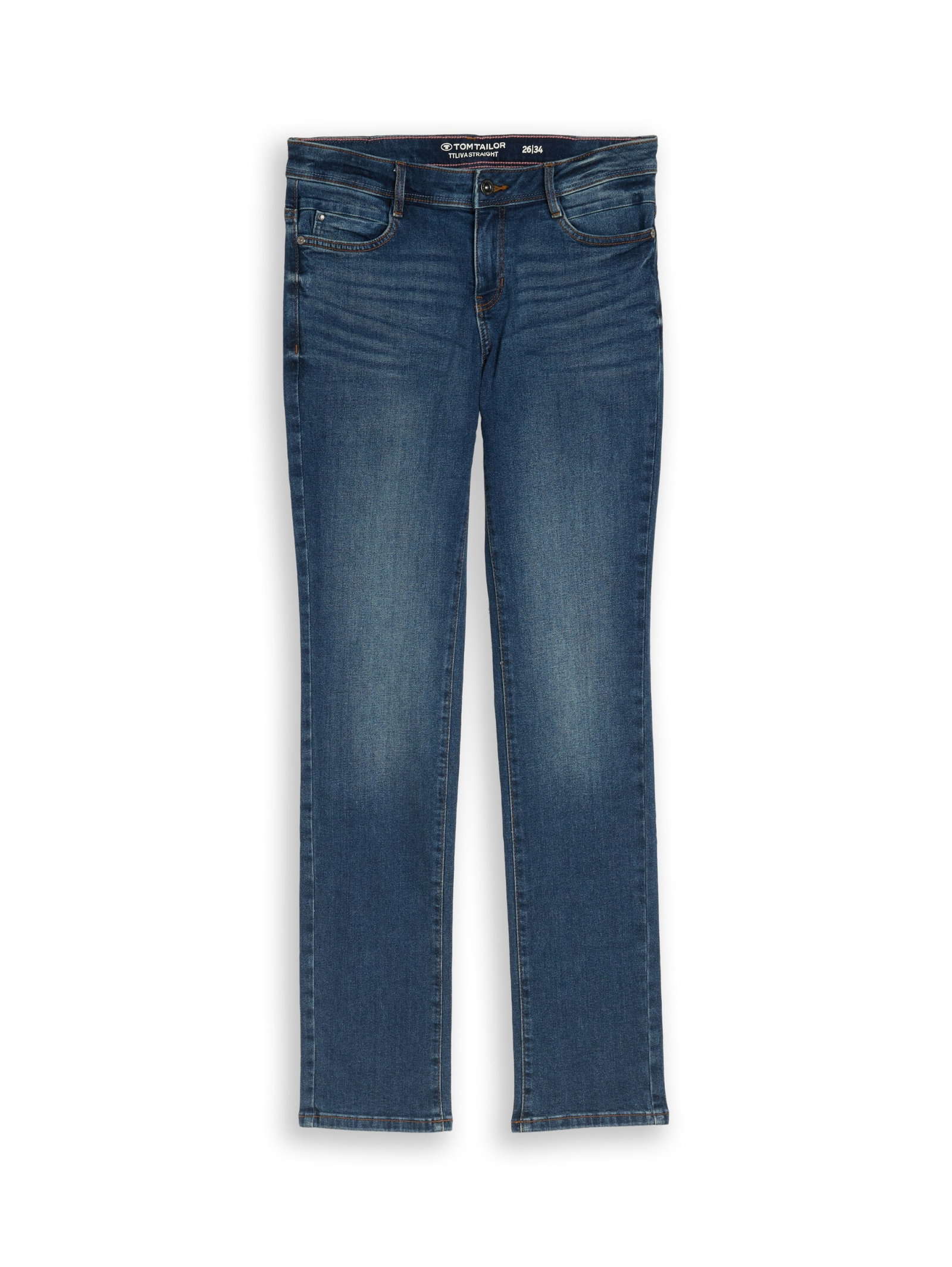 TTLiva Straight, Clean Mid Stone Blue Denim #1