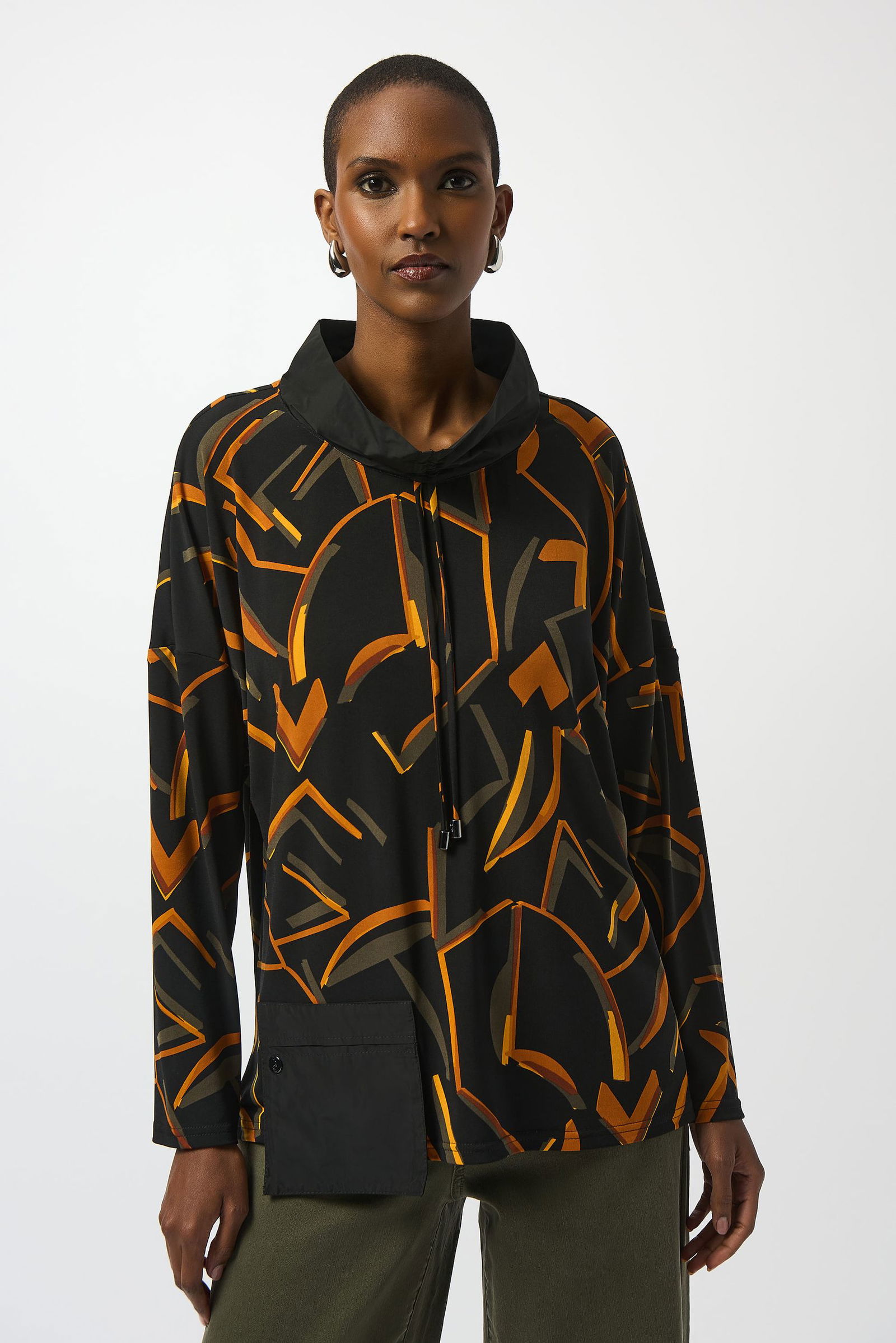 Joseph Ribkoff | Joseph Ribkoff Druckbluse | 50 | schwarz/multi