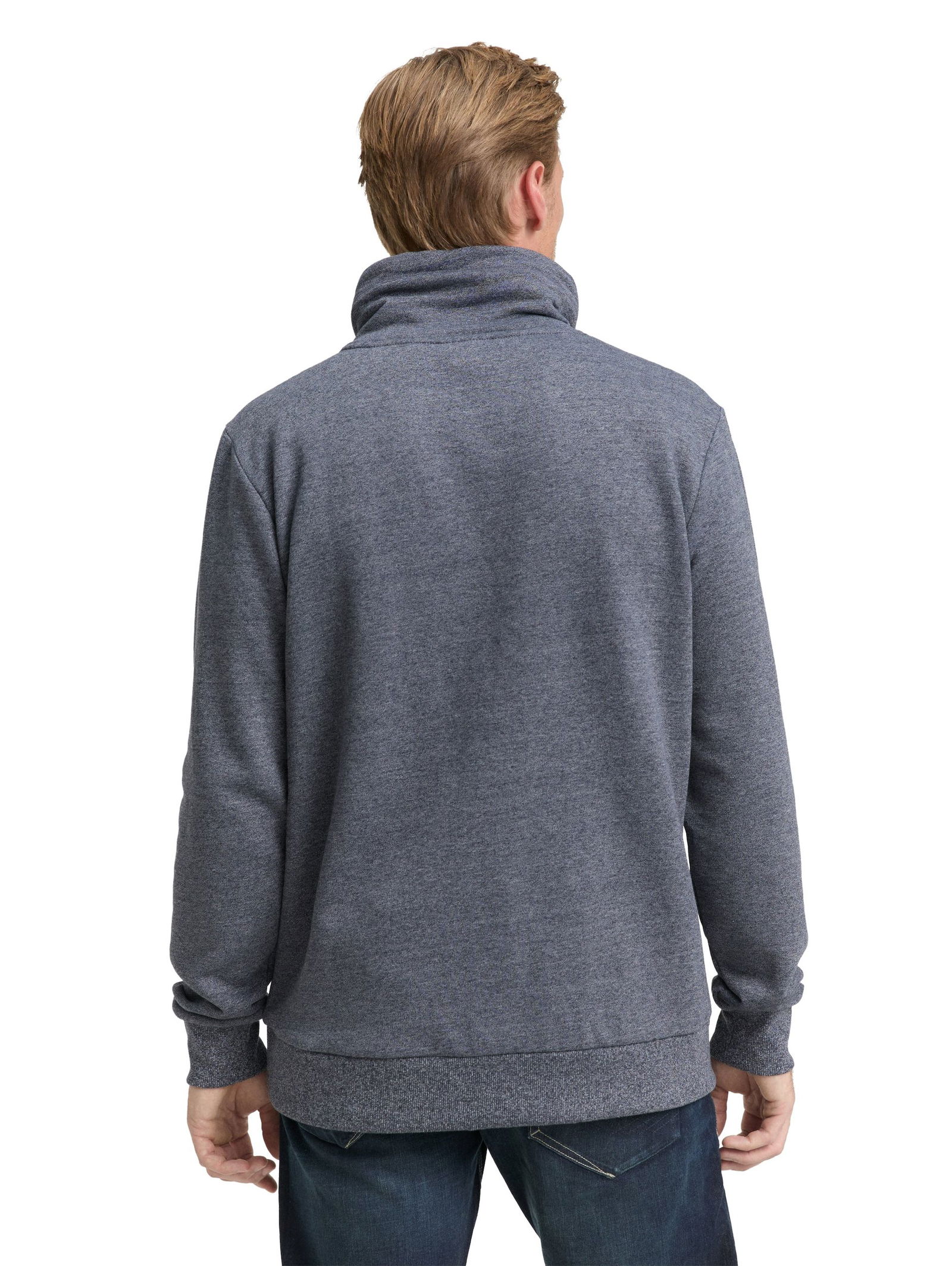Tom Tailor | Tom Tailor Sweatshirt | L | navy grindle structure